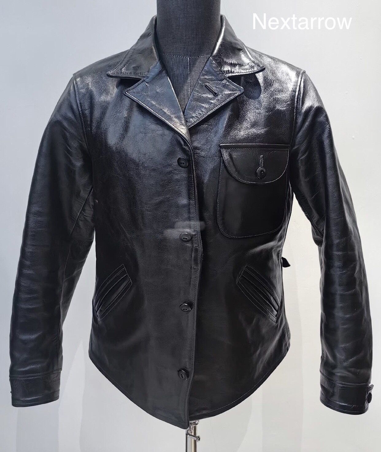 Freewheelers Freewheelers classic four cornered leather jacket Size US XXS / EU 40 - 1 Thumbnail