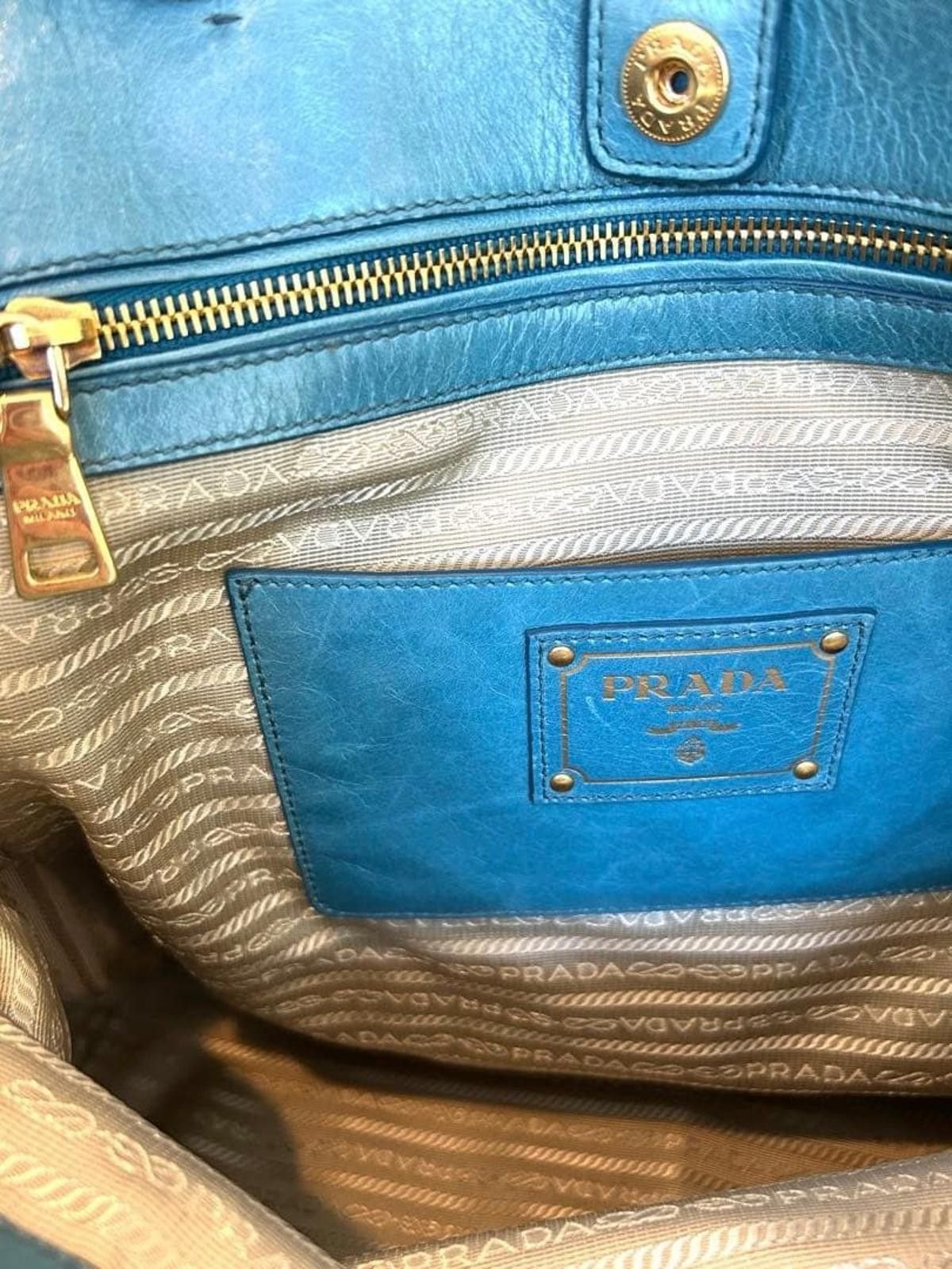 Prada Prada - Leather Tote Bag Size ONE SIZE - 6 Thumbnail