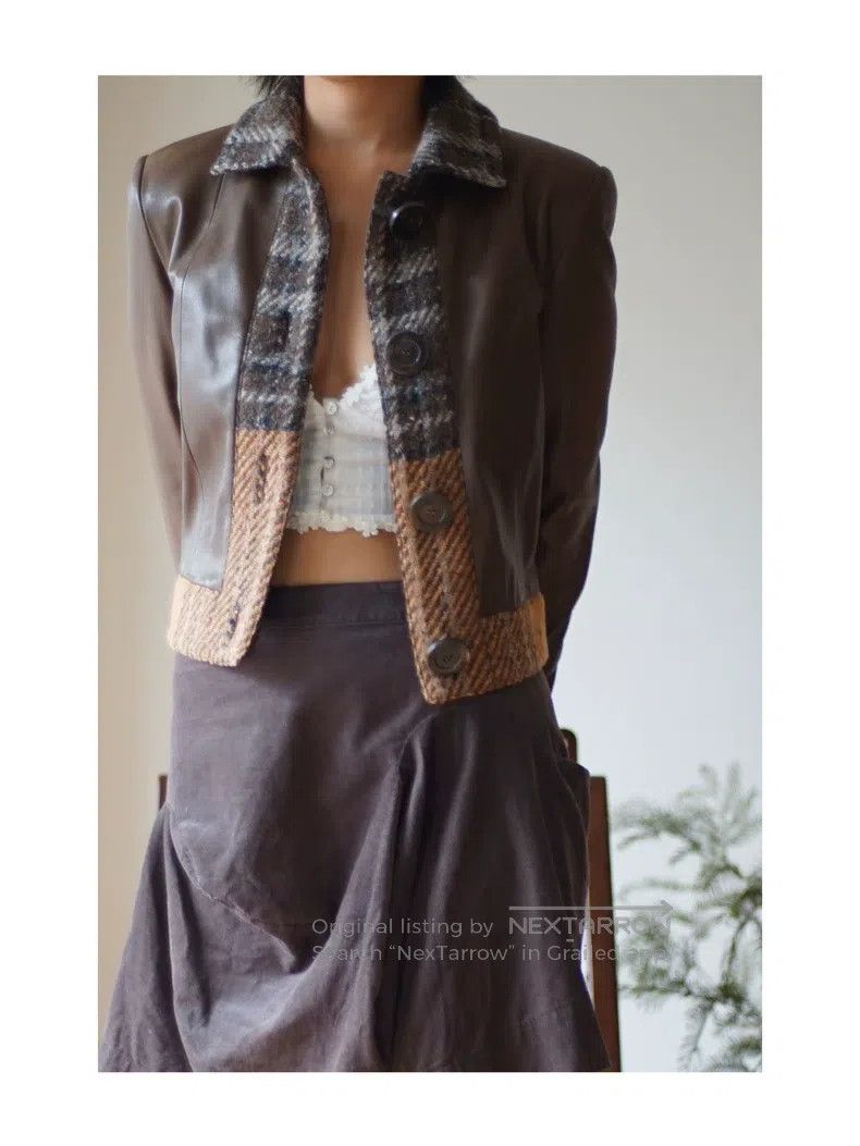 Other Valentino Lambskin chocolate leather coat Size S / US 4 / IT 40 - 4 Thumbnail