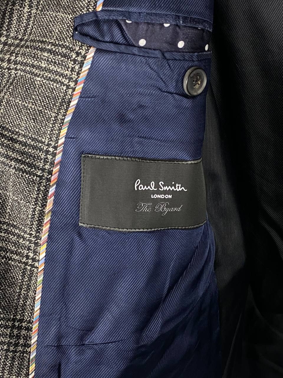 Paul Smith × Vintage Paul Smith The Byard Knitted Check Cotton Wool Blazer Size US L / EU 52-54 / 3 - 5 Thumbnail