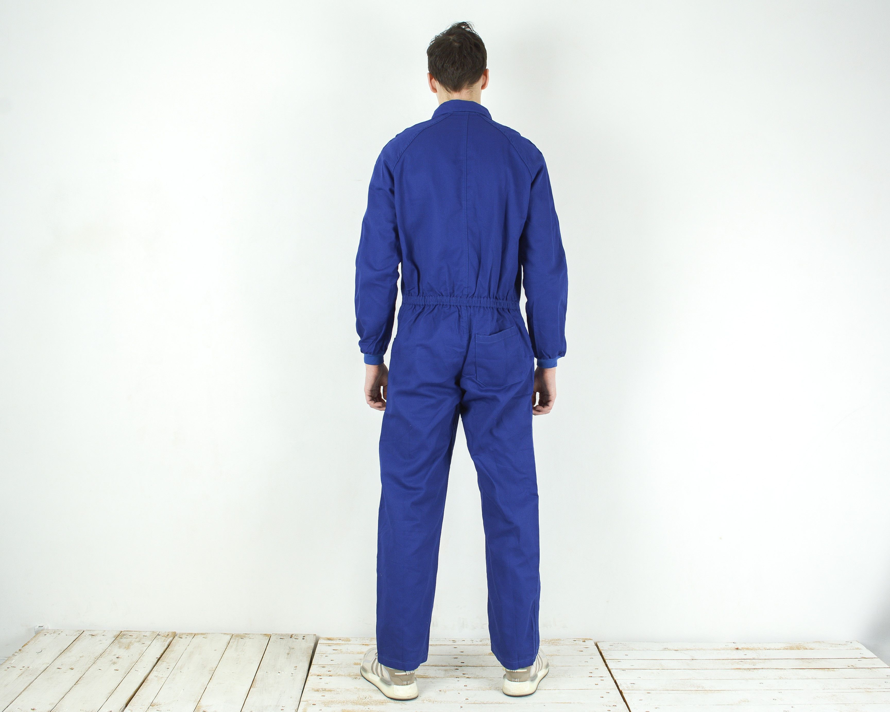 Japanese Brand Men BARRY Boilersuit Spanish Worker Jumpsuit Overall Utility Size US 36 / EU 52 - 3 Thumbnail