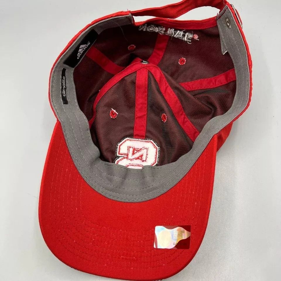 Adidas NC State Wolfpack Hat Men Adidas Climalite NCAA Strap Back Size ONE SIZE - 4 Thumbnail