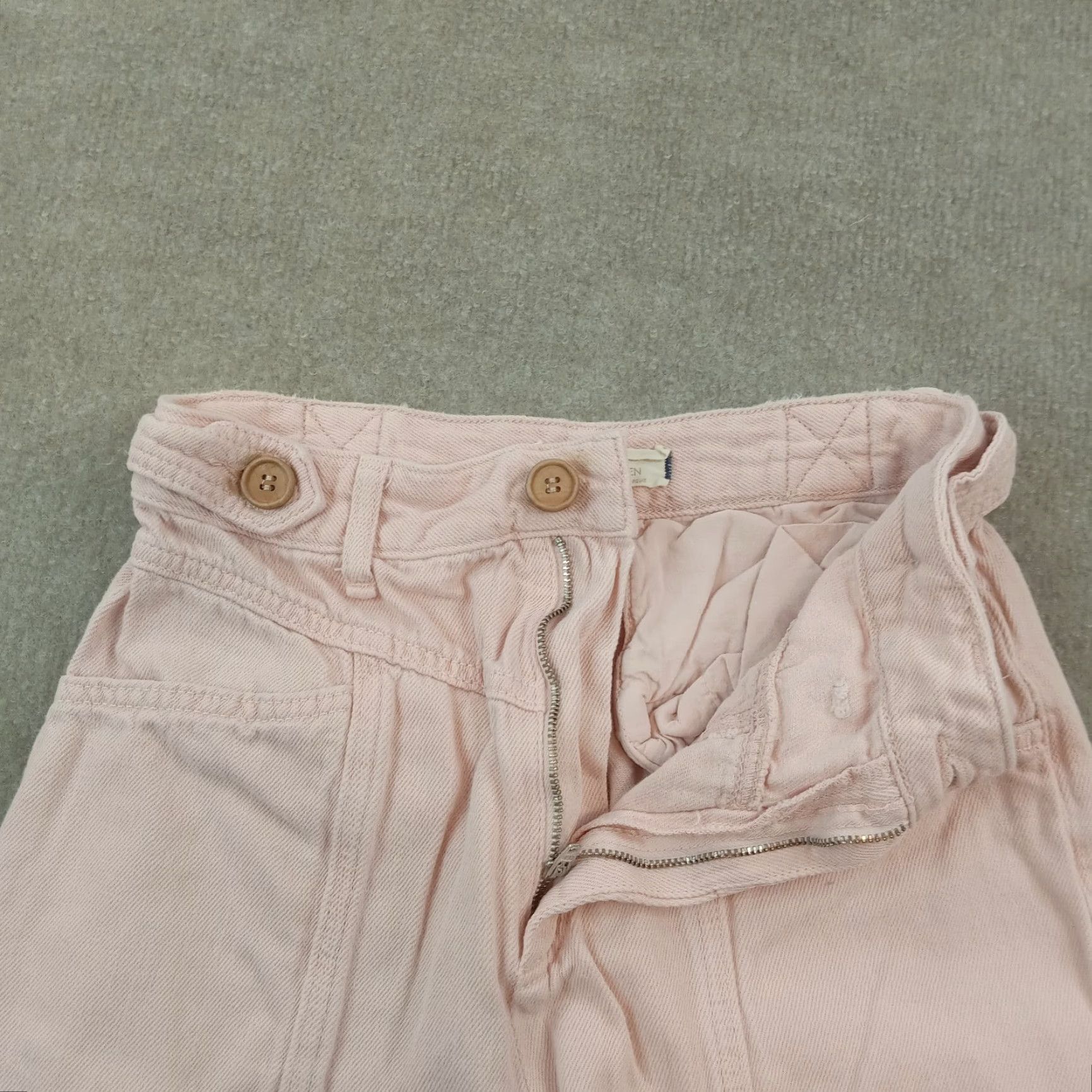 Vintage We The Free Women's Pink Skinny Leg Pants Size 27 Cotton Comfortable Casual Size 27" / US 4 / IT 40 - 7 Thumbnail