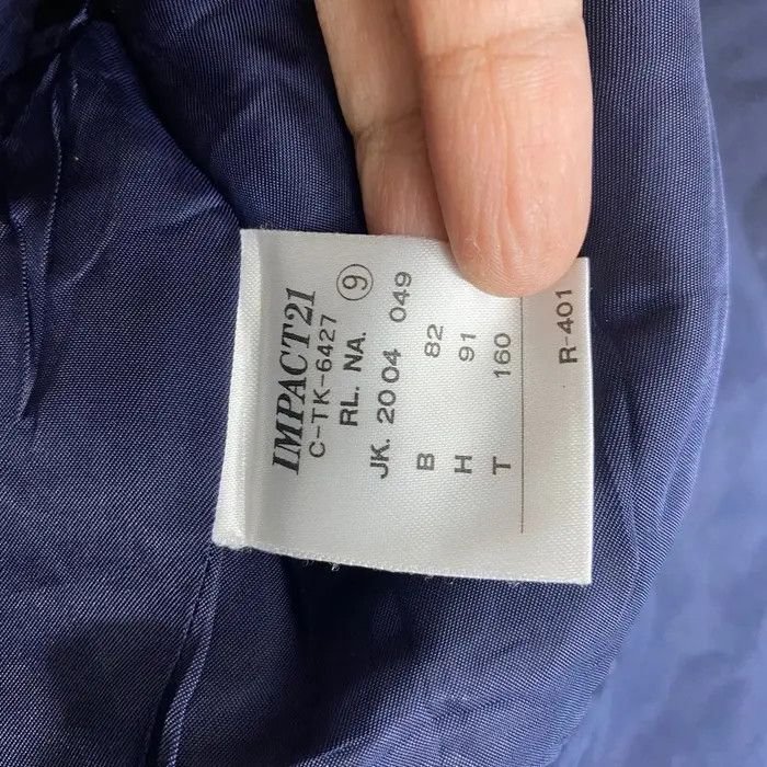 Polo Ralph Lauren Vtg 90’ POLO RALPH LAUREN Blue 2 Button Blazer Sport Size 40R - 4 Thumbnail