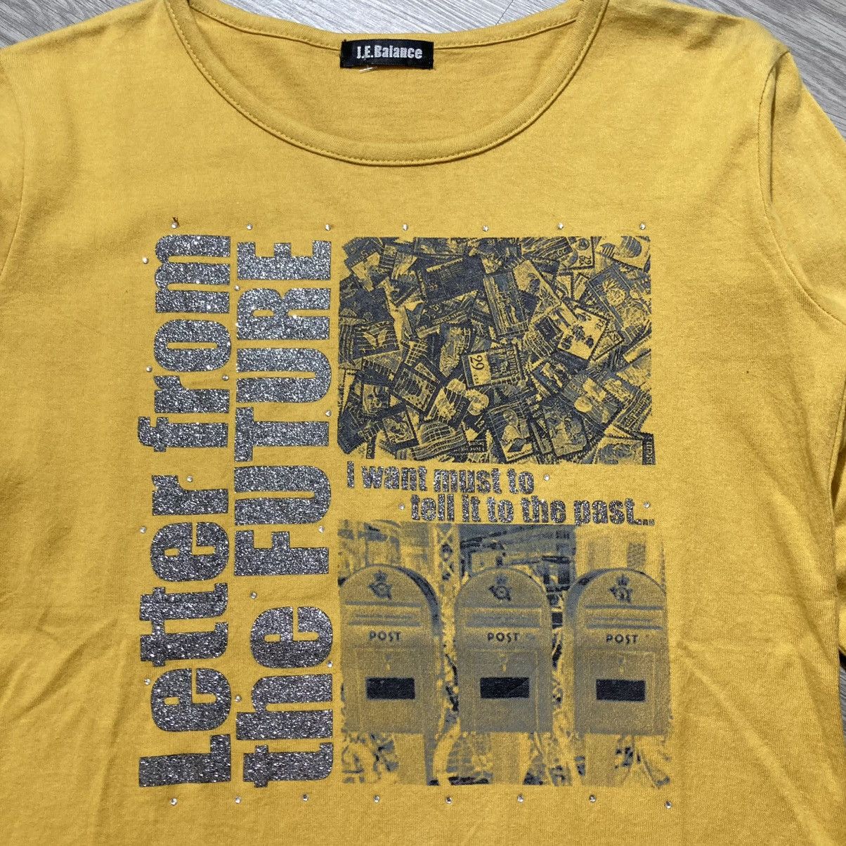 If Six Was Nine 2000s J.E Balance Poem Photo Longslevee Punk Gothic Style Size US S / EU 44-46 / 1 - 3 Thumbnail