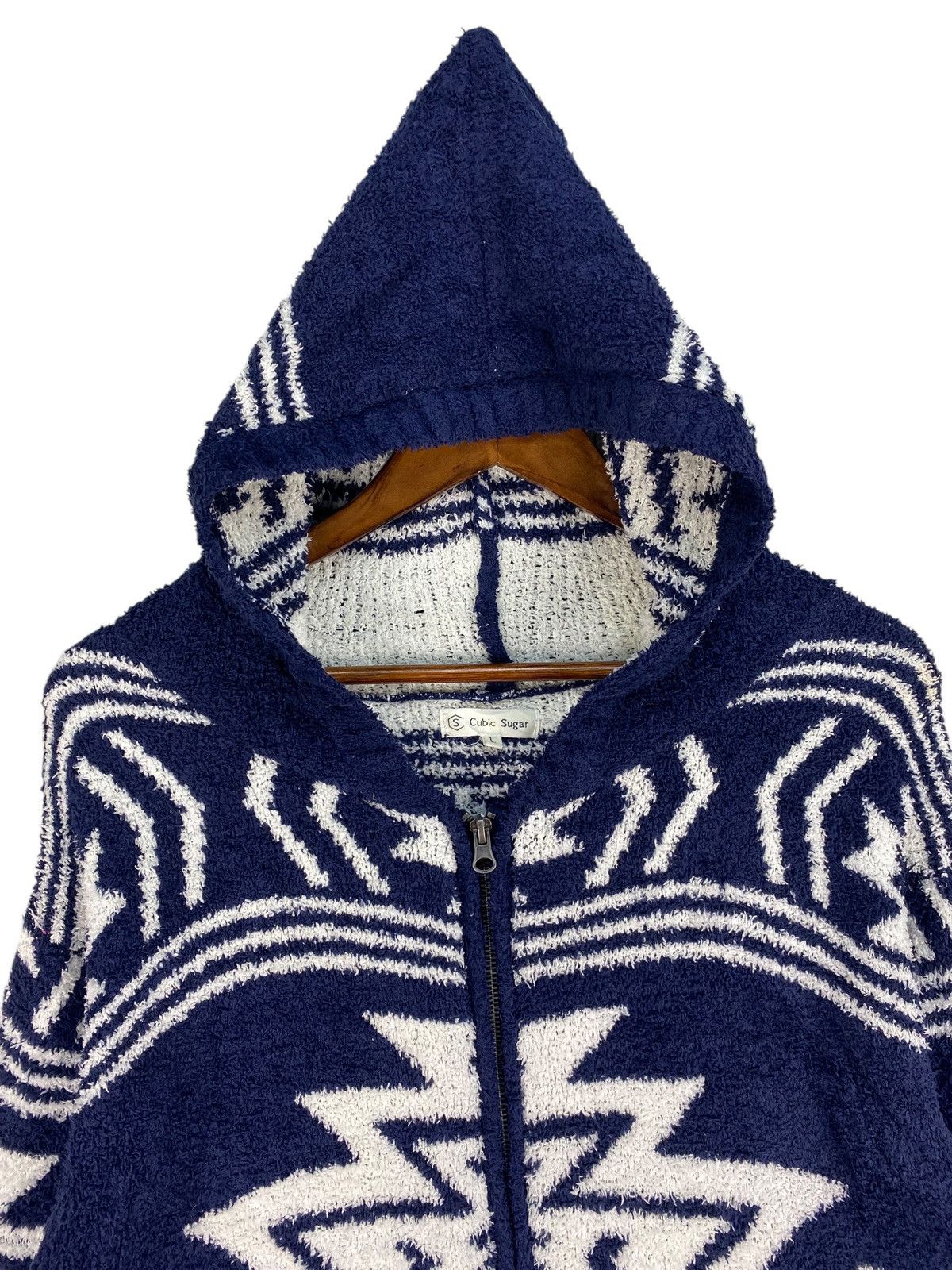 Designer × Japanese Brand × Vintage 🔥RARE🔥VINTAGE CUBIC SUGAR NAVAJO HOODIE Size US L / EU 52-54 / 3 - 3 Thumbnail