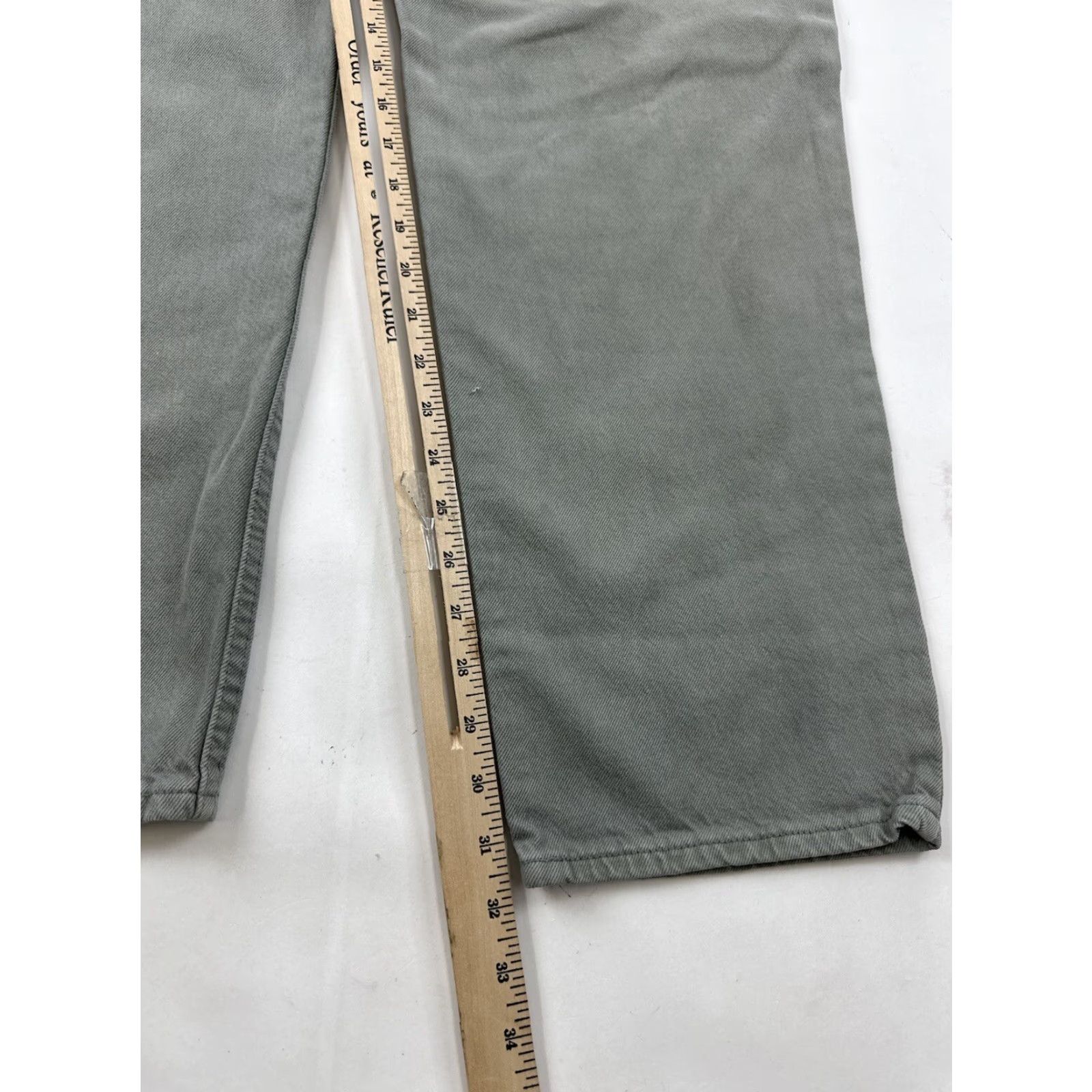 Levi's VINTAGE Levi’s 550 Jeans Men’s 34x32 Green Distressed Paper Tag 100% Cotton Relaxed Tapered 550 Relaxed Men 34-32 Jeans Size US 34 / EU 50 - 7 Thumbnail