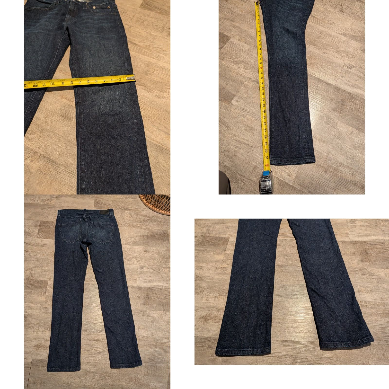 Harley Davidson Harley-Davidson Men's Black Label Core Skinny Fit Dark Blue Jeans 99031-16VM 5-Pocket Denim Zip Button Slim Mid Rise Regular 30X32 Mens Jeans Blue Size US 30 / EU 46 - 9 Thumbnail
