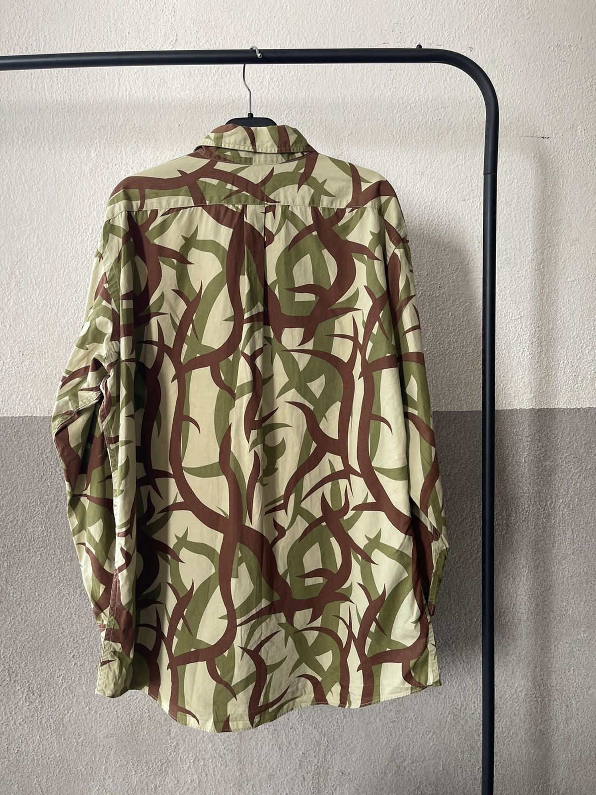 Bape OG Bape Tribal Camo Longsleeve Button Shirt Size US XL / EU 56 / 4 - 2 Thumbnail