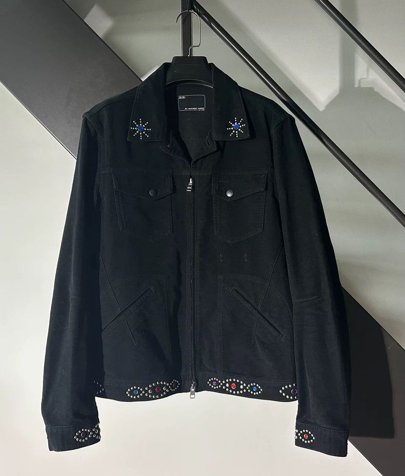 Number (N)ine n(n) BY NUMBER (N)INE Velvet Stud Jacket Size US L / EU 52-54 / 3 - 1 Thumbnail