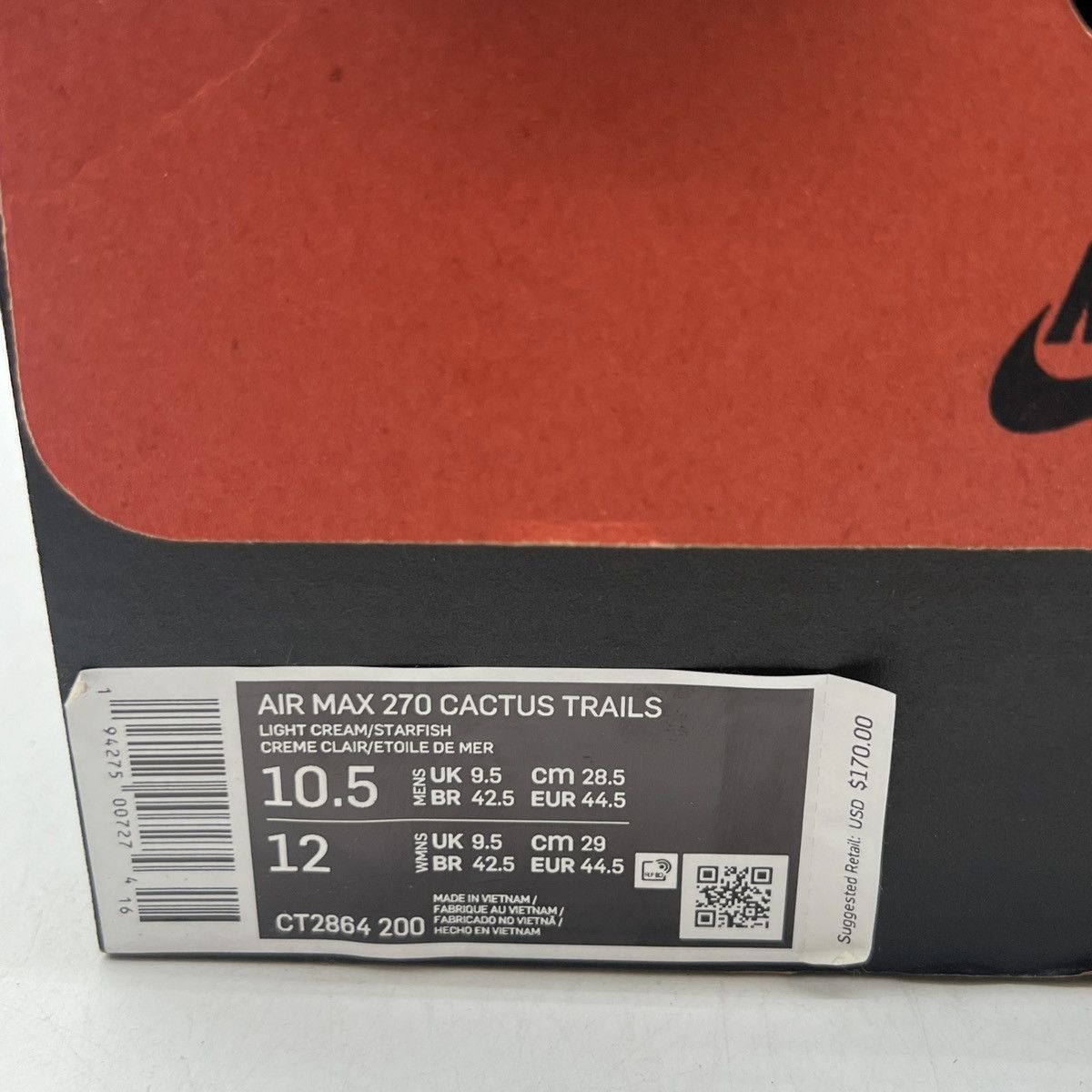 Nike Travis Scott x air max 270 react cactus trails Size US 10.5 / EU 43-44 - 6 Thumbnail