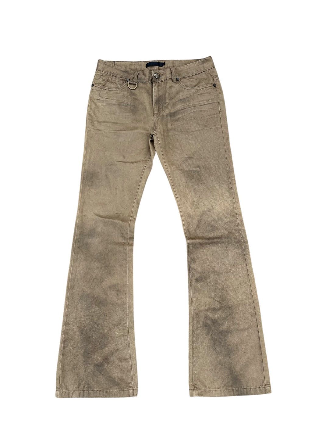 Roshell clawmarks charcoal flared jeans