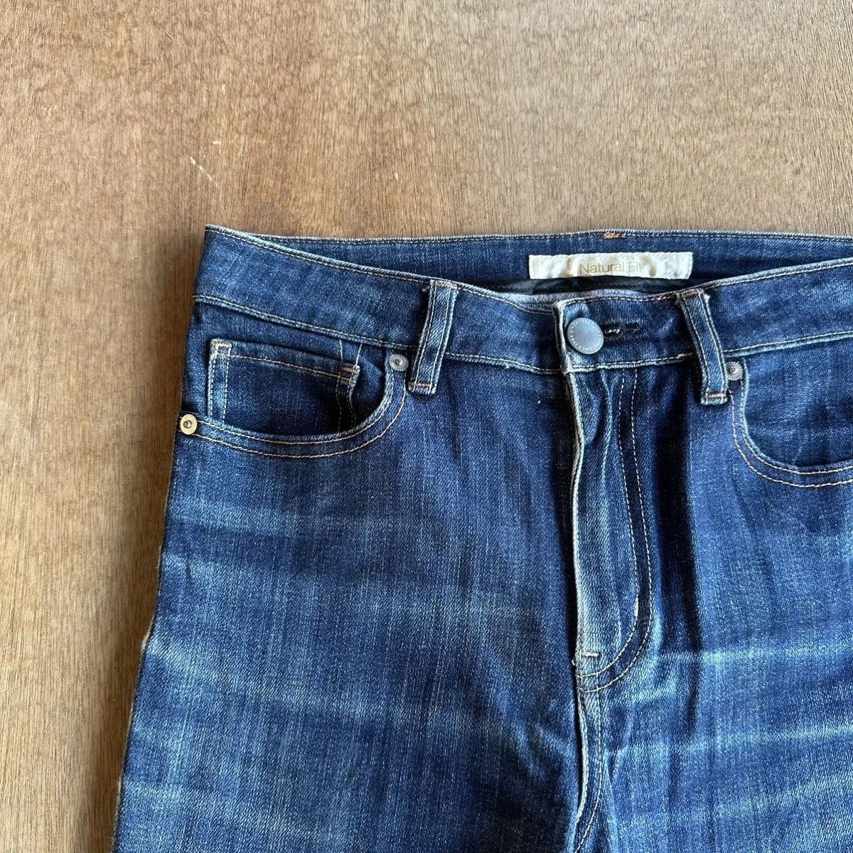 Beauty Beast FLARE/BOOTCUT🔥JAPANESE BRAND UNIQLO JEANS FADED DENIM PANTS Size US 28 / EU 44 - 3 Thumbnail