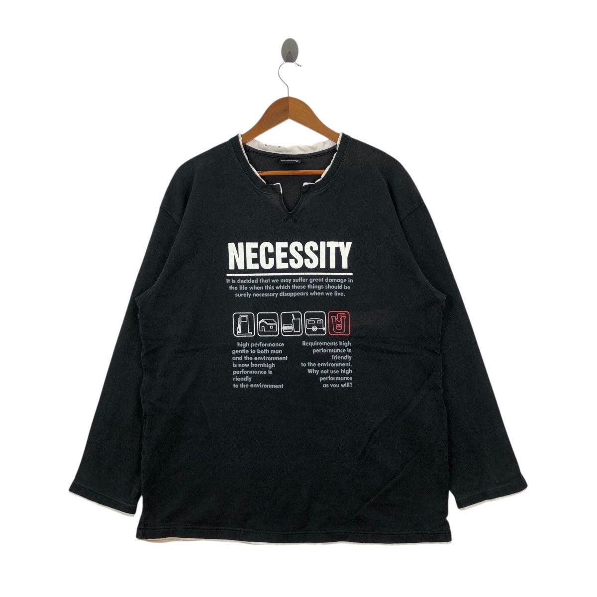 Vintage Y2K BRANCHOUT Long Sleeve Big Logo Streetwear Size US L / EU 52-54 / 3 - 1 Thumbnail