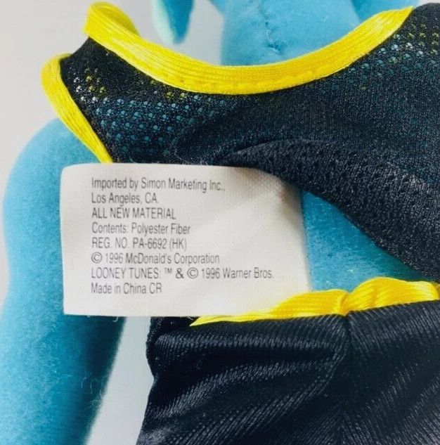 Vintage Vintage 1996 Space Jam Blanko Plush Monstars Jordan Size ONE SIZE - 7 Thumbnail