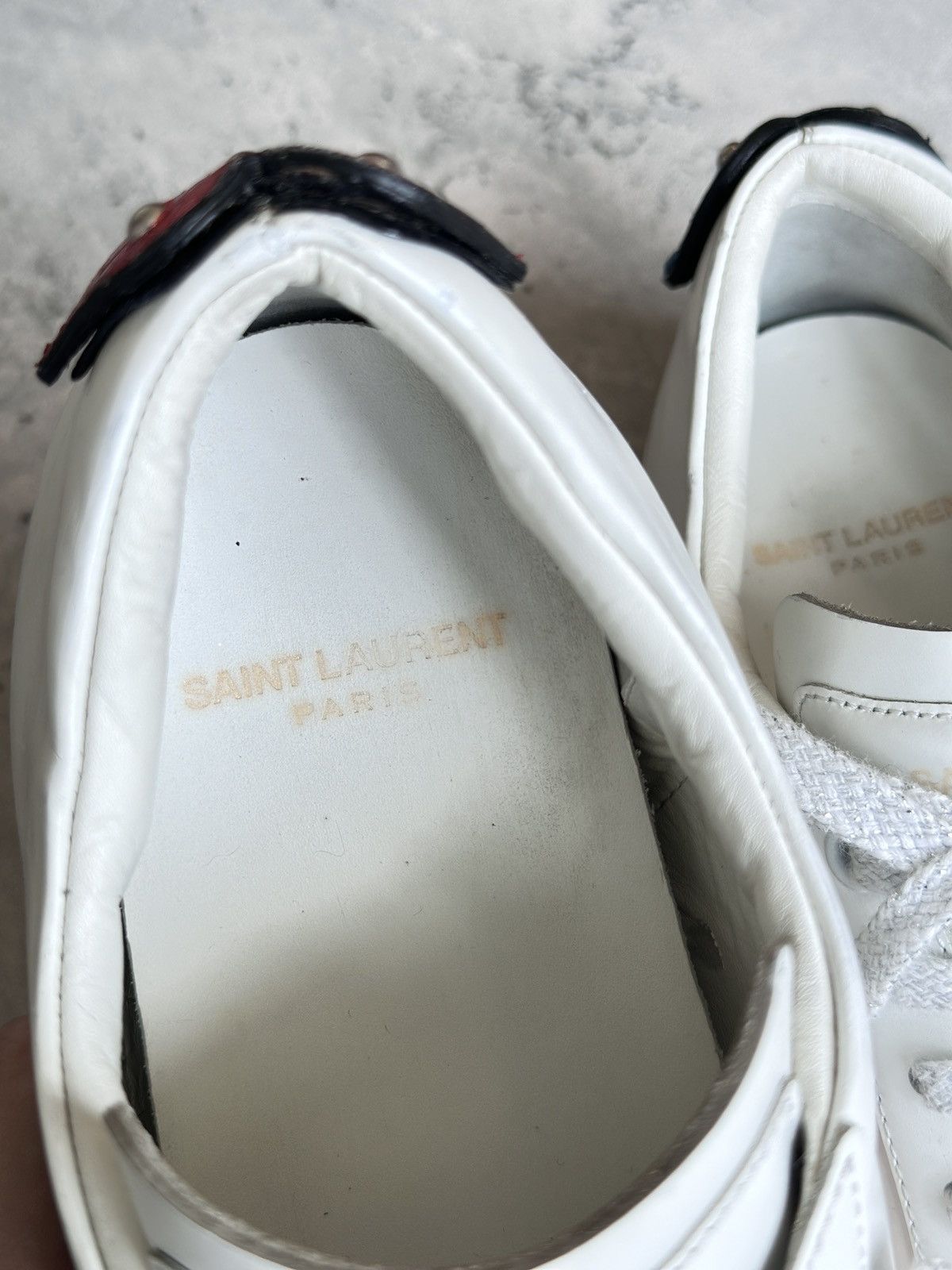 Saint Laurent Paris HEDI SLIMANE | SL/01 “LIPS” COURT CLASSIC SIGNATURE LOW TOP Size US 5.5 / EU 38 - 17 Thumbnail