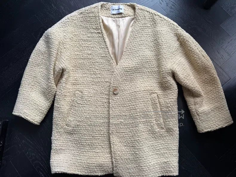 Jil Sander Jil Sander Women's wool coat Size L / US 10 / IT 46 - 1 Thumbnail