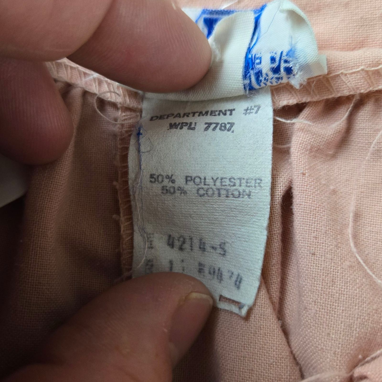 Vintage 1970s Powder Pink USA Union Made A-Line Midi Skirt Size 10 Size 32" / US 10 / IT 46 - 9 Thumbnail