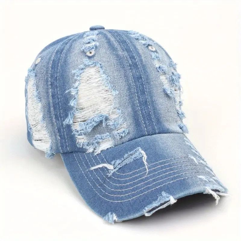 Other New Denim Ripped Cap Size ONE SIZE - 1 Thumbnail