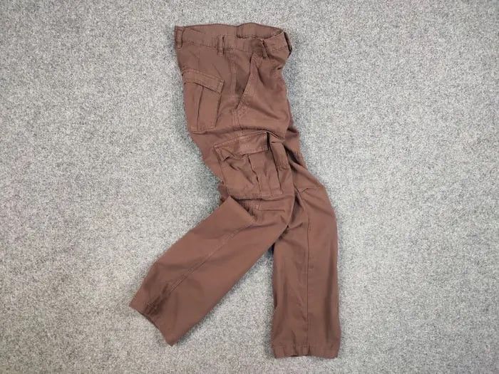 Japanese Brand Vintage 90s Japanese Brown Cargo canvas Pants Y2K Hype Style Size US 30 / EU 46 - 13 Thumbnail