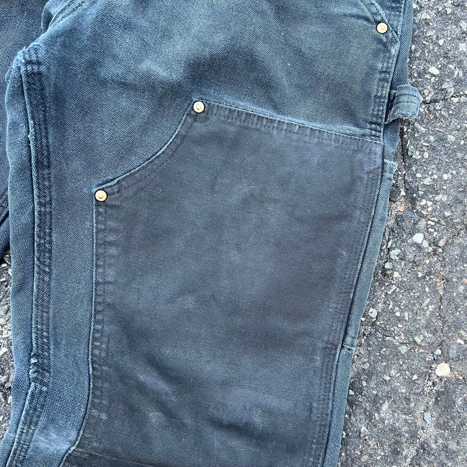 Carhartt × Vintage Vintage carhartt black double knee work wear carpenter pants Size US 29 - 4 Thumbnail