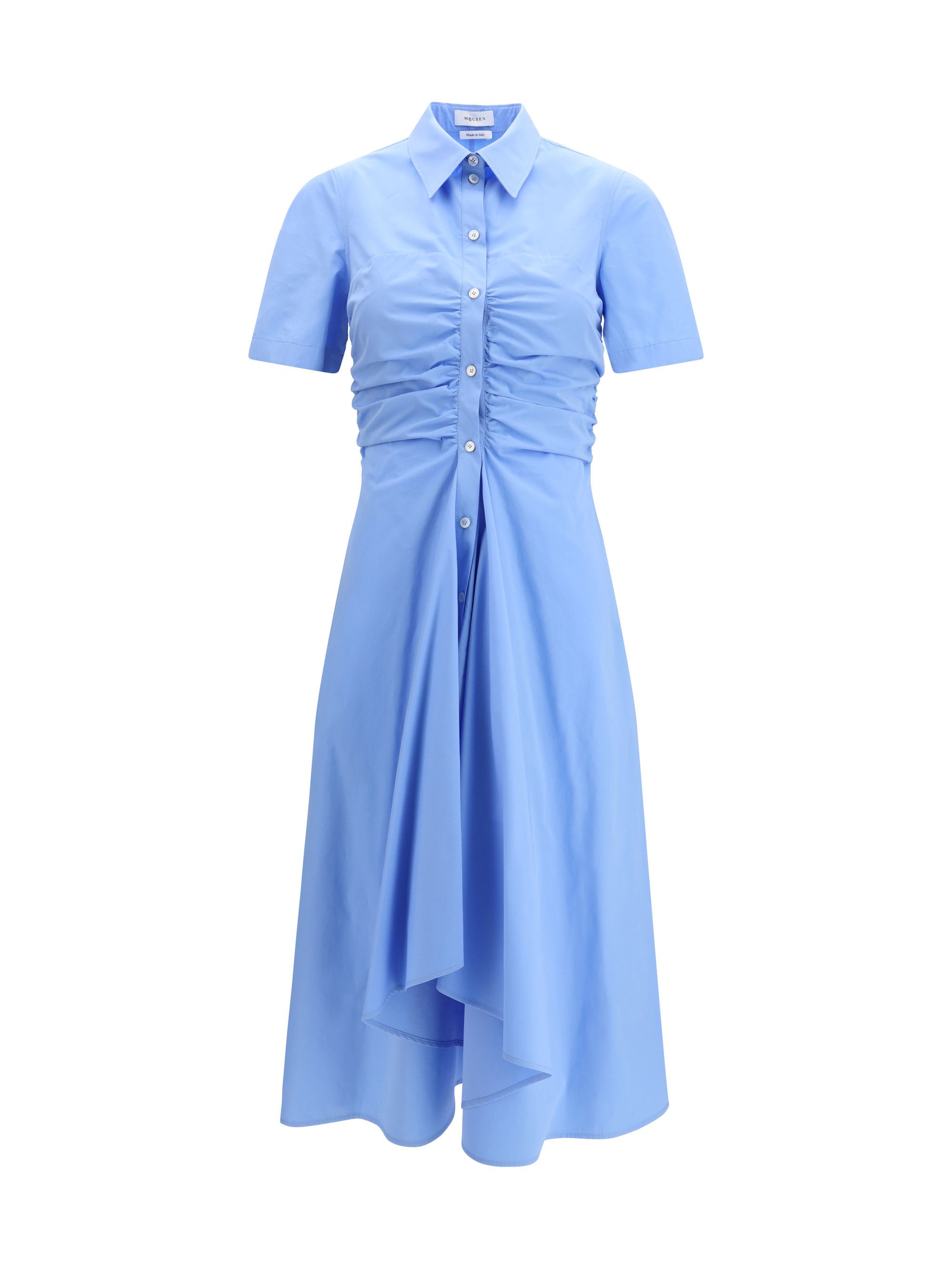 Alexander McQueen Midi shirt Dress in cotton Size M / US 6-8 / IT 42-44 - 1 Thumbnail