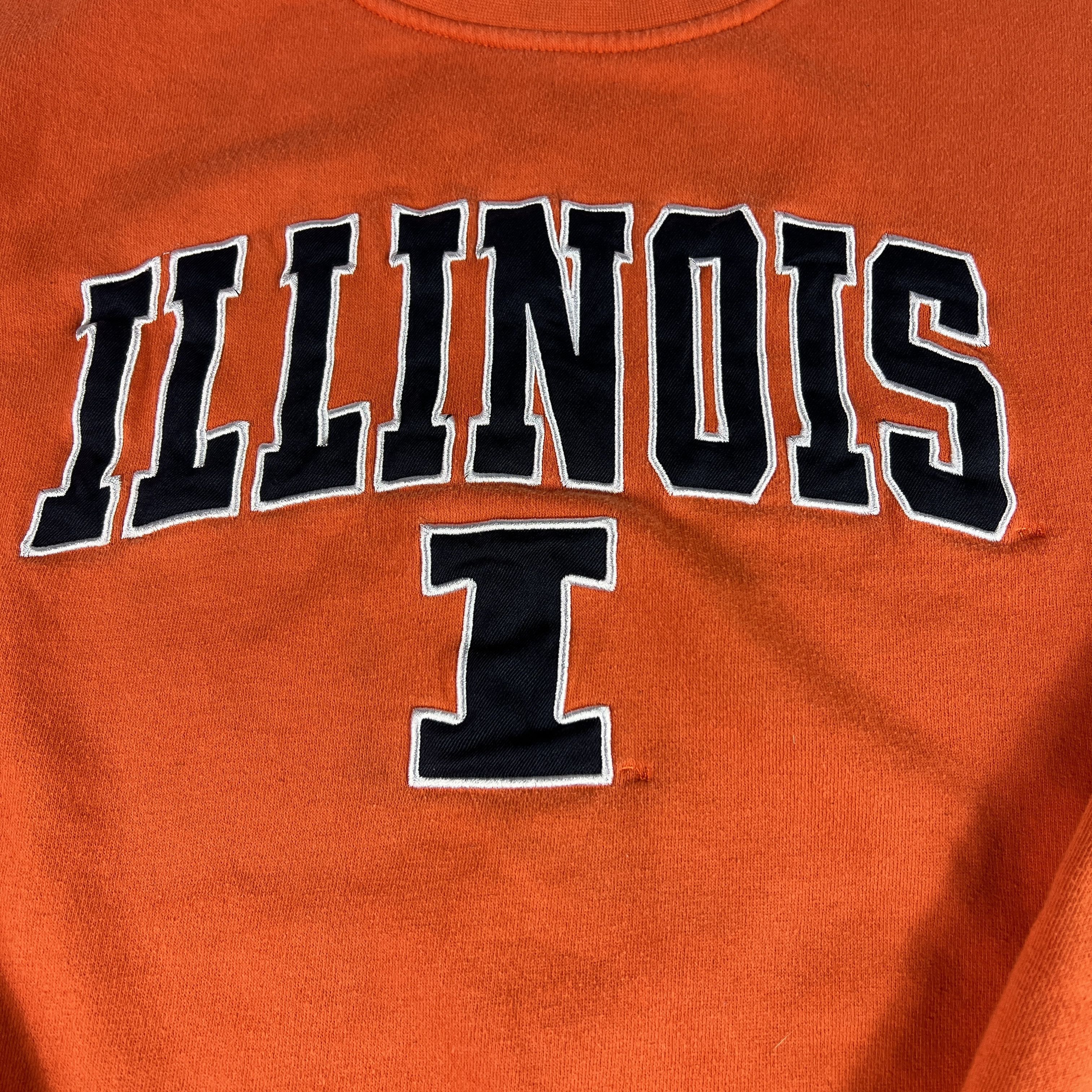 Other Y2K Illinois Fighting Illini Sweatshirt Orange Crewneck Size US XL / EU 56 / 4 - 2 Thumbnail