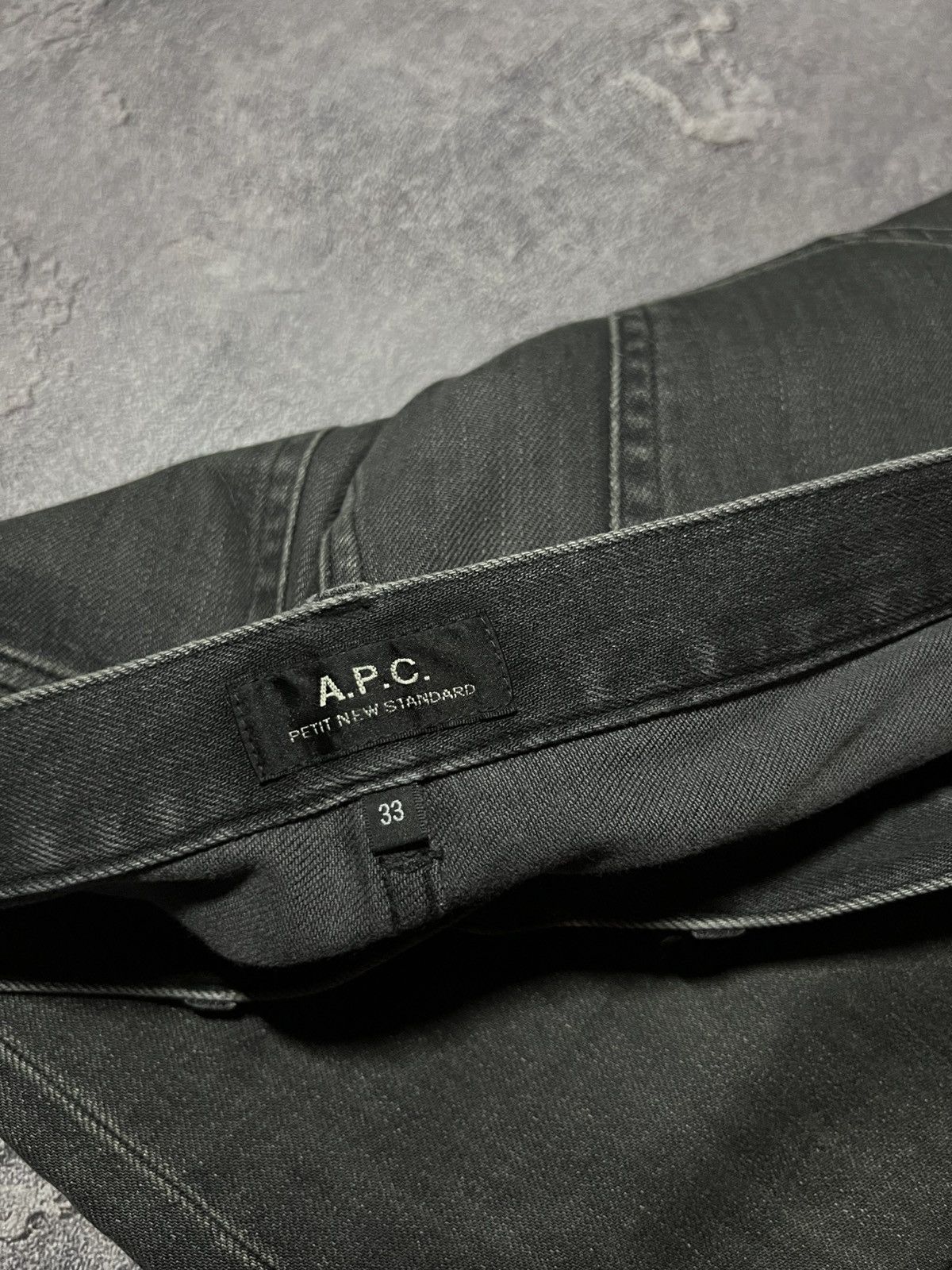 A.P.C. Vintage A.P.C Washed Black Denim Pants Jeans Streetwear Size US 33 - 4 Thumbnail