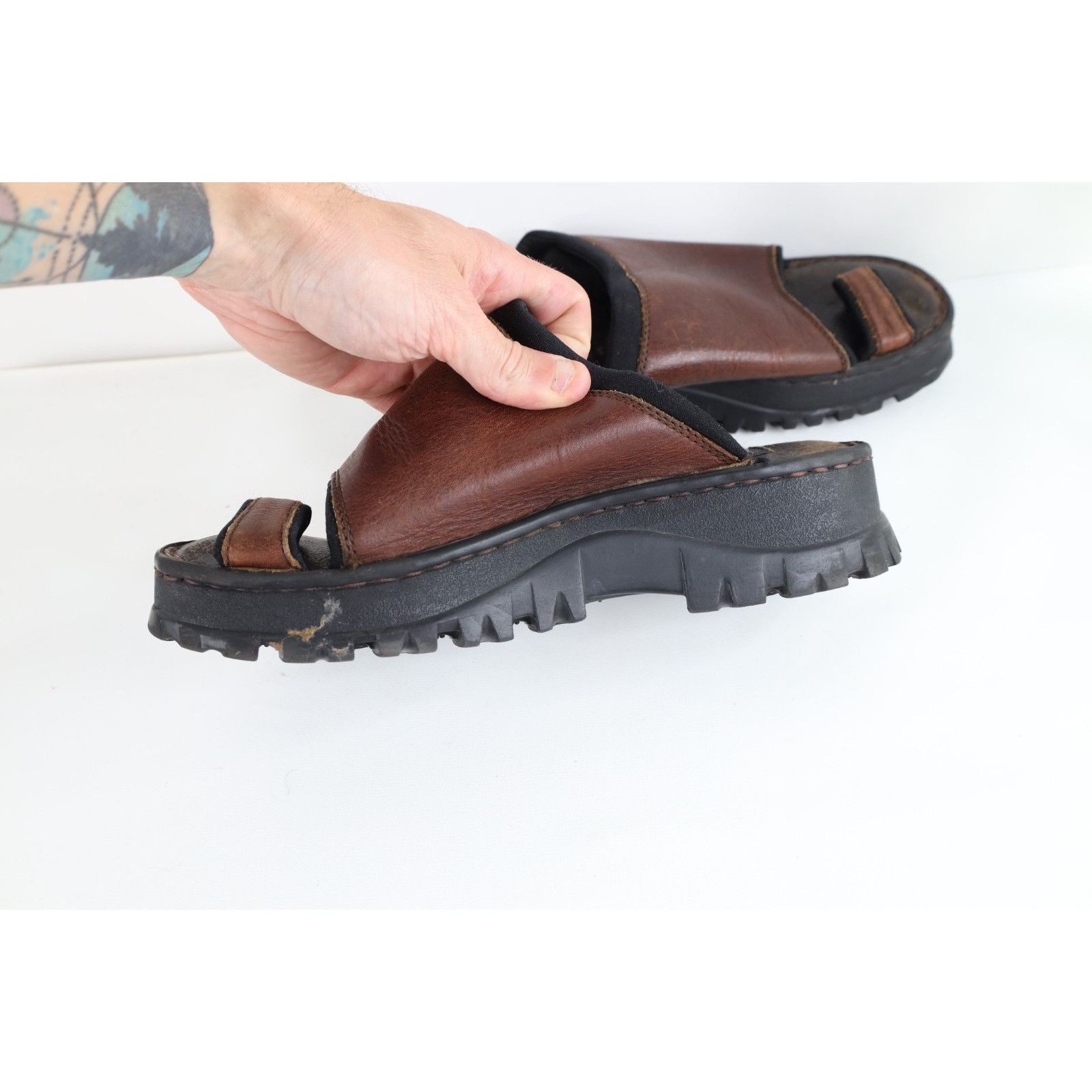Caterpillar Vintage 90s Y2K Cat Caterpillar Chunky Platform Sandals Size US 9 / IT 39 - 10 Thumbnail