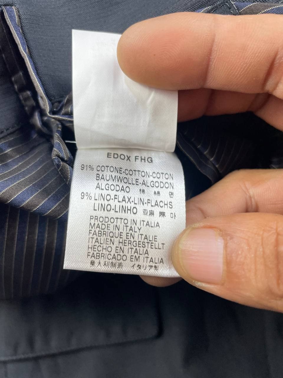 GAS GAS ITALY BLACK COTTON BLAZERS Size 38L - 12 Thumbnail