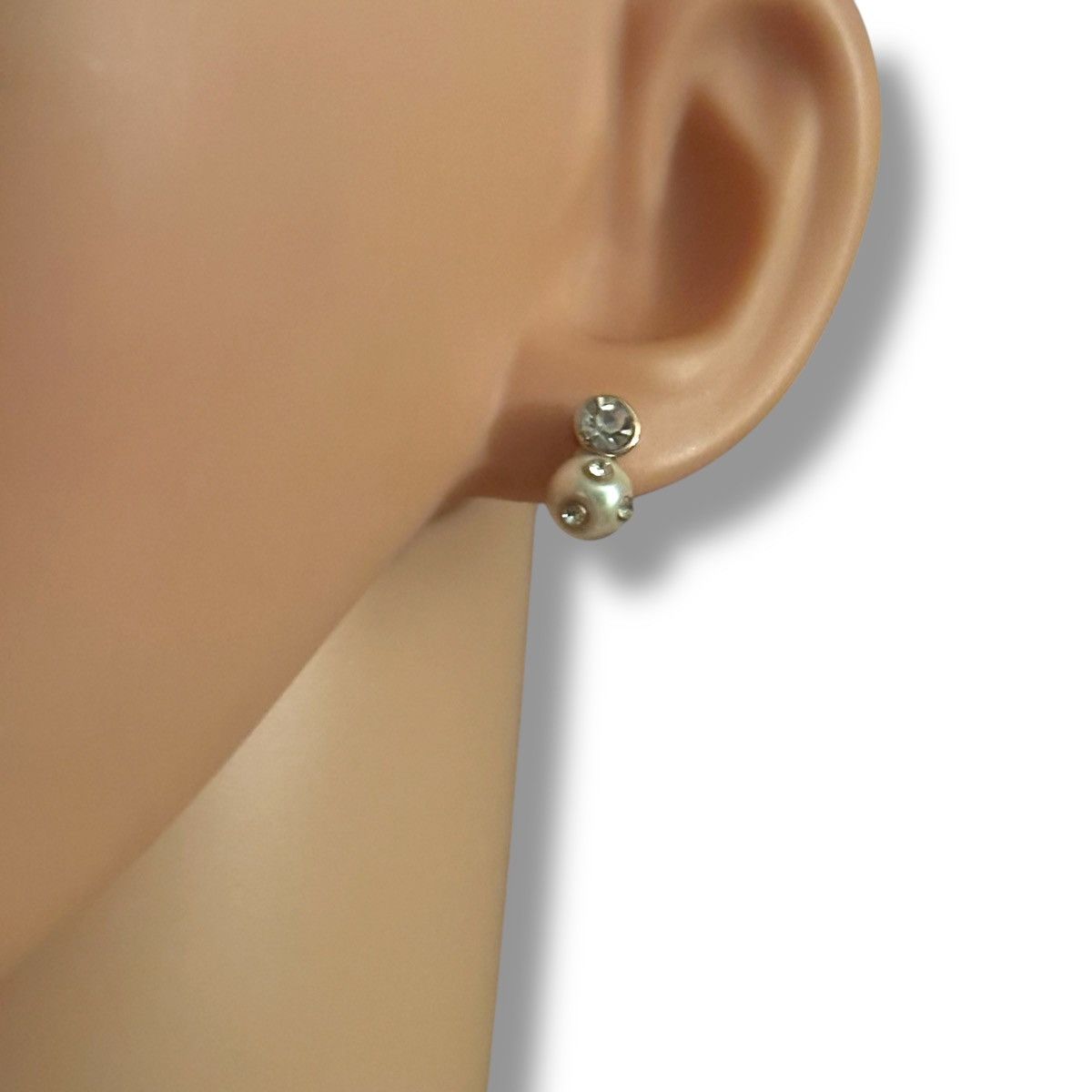 Anne Klein Anne Klein rhinestone pearl drop post earrings Size ONE SIZE - 3 Thumbnail
