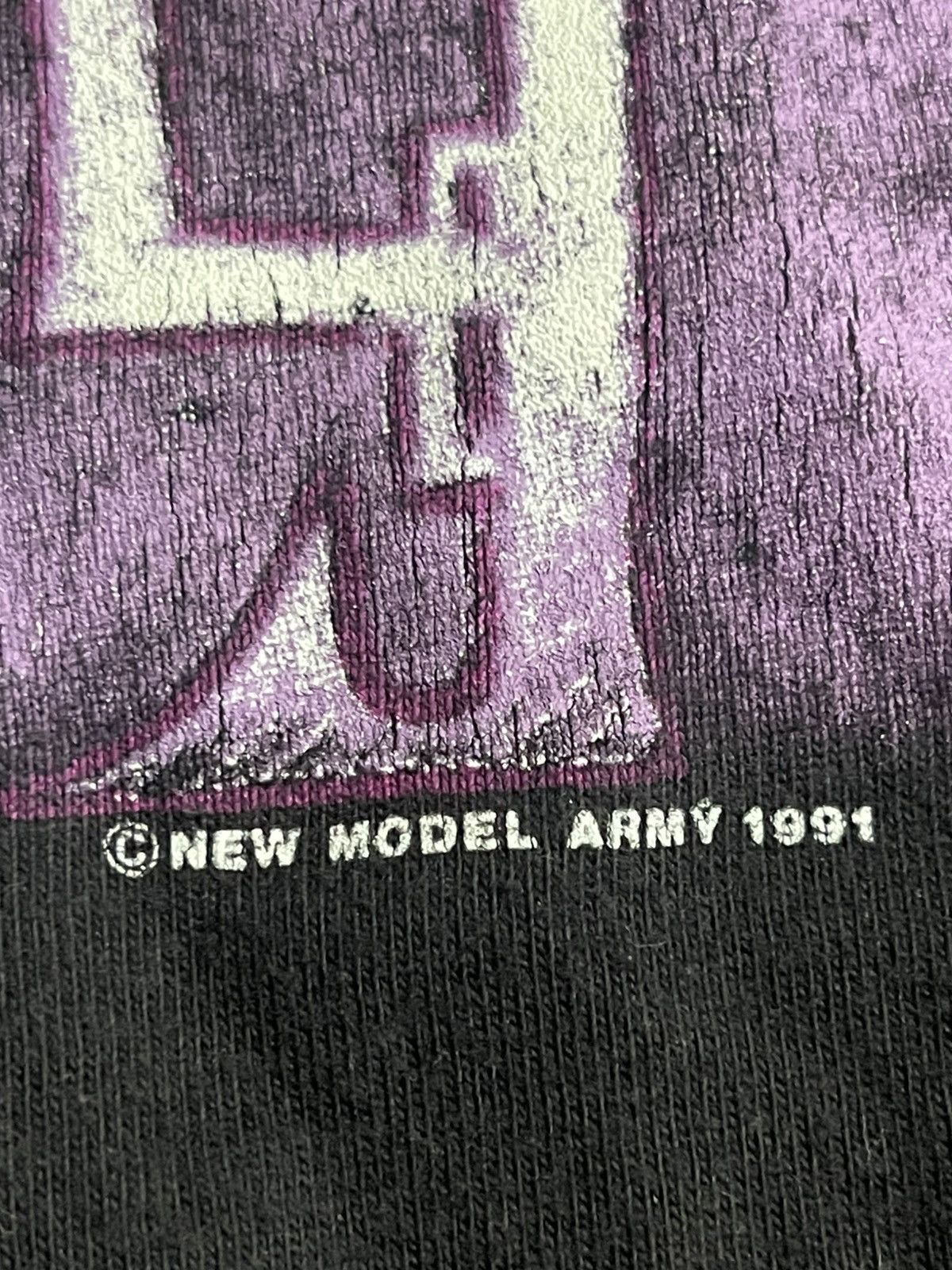 Band Tees × Vintage 1991 NEW MODEL ARMY IMPURITY RARE ARCHIVE HANES size XL Size US XL / EU 56 / 4 - 6 Thumbnail