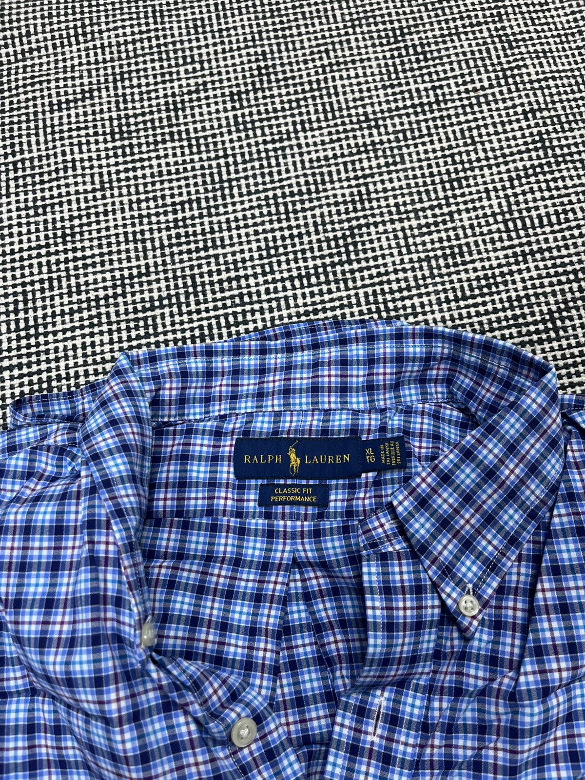 Polo Ralph Lauren Ralph Lauren XL classic fit performance nylon shirt checkerd Size US XL / EU 56 / 4 - 2 Thumbnail