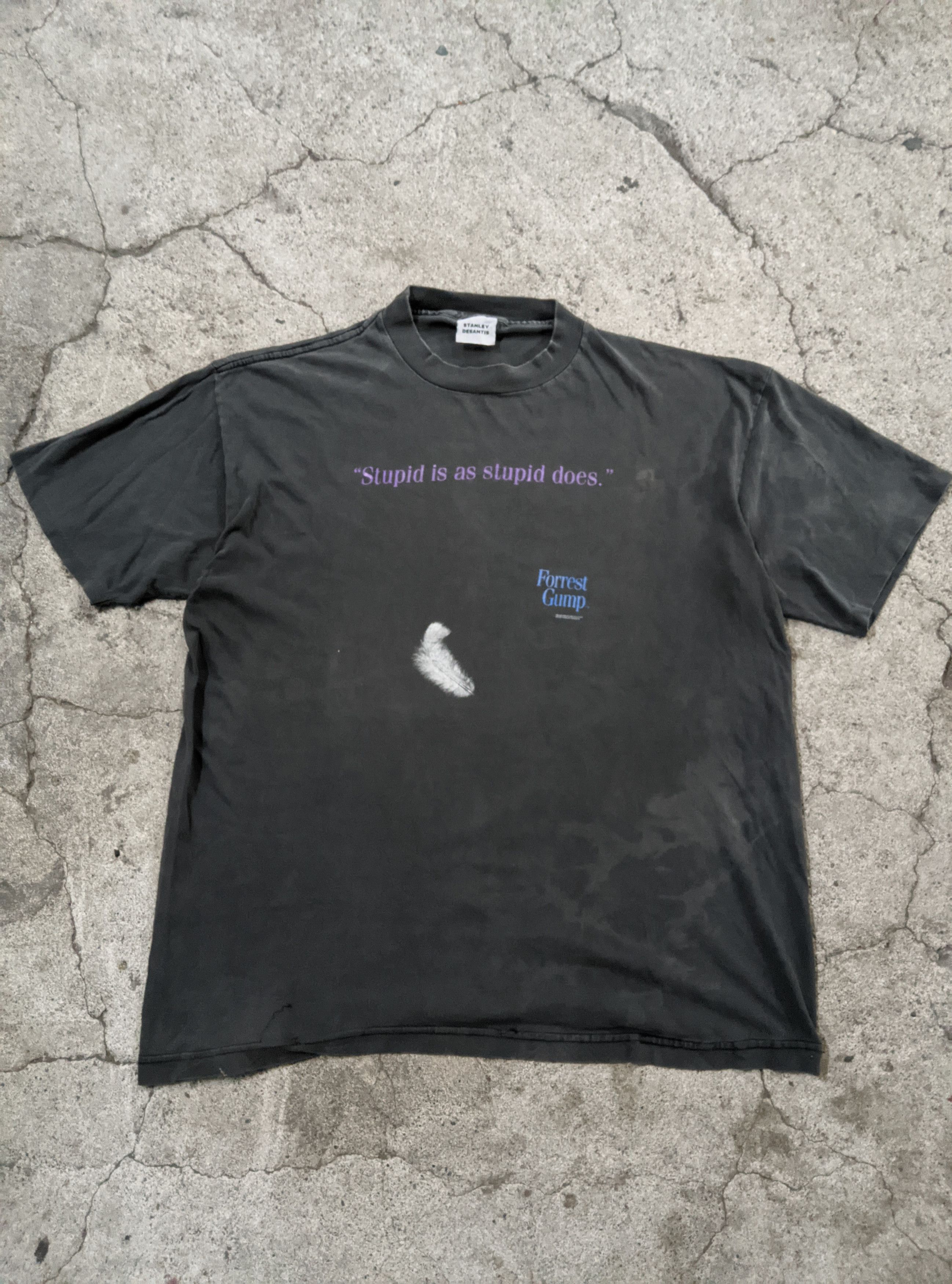 Vintage Vintage 90s Forrest gump Stanley desantis thrashed erd Size US XL / EU 56 / 4 - 1 Thumbnail