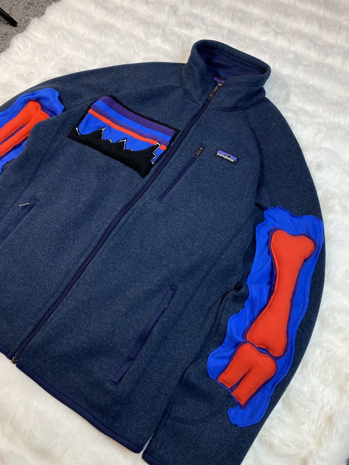 Japanese Brand × Nike × Vintage Patagonia Custom Skeleton Synchilla Skull Bones Vintage Y2K Size US M / EU 48-50 / 2 - 2 Thumbnail