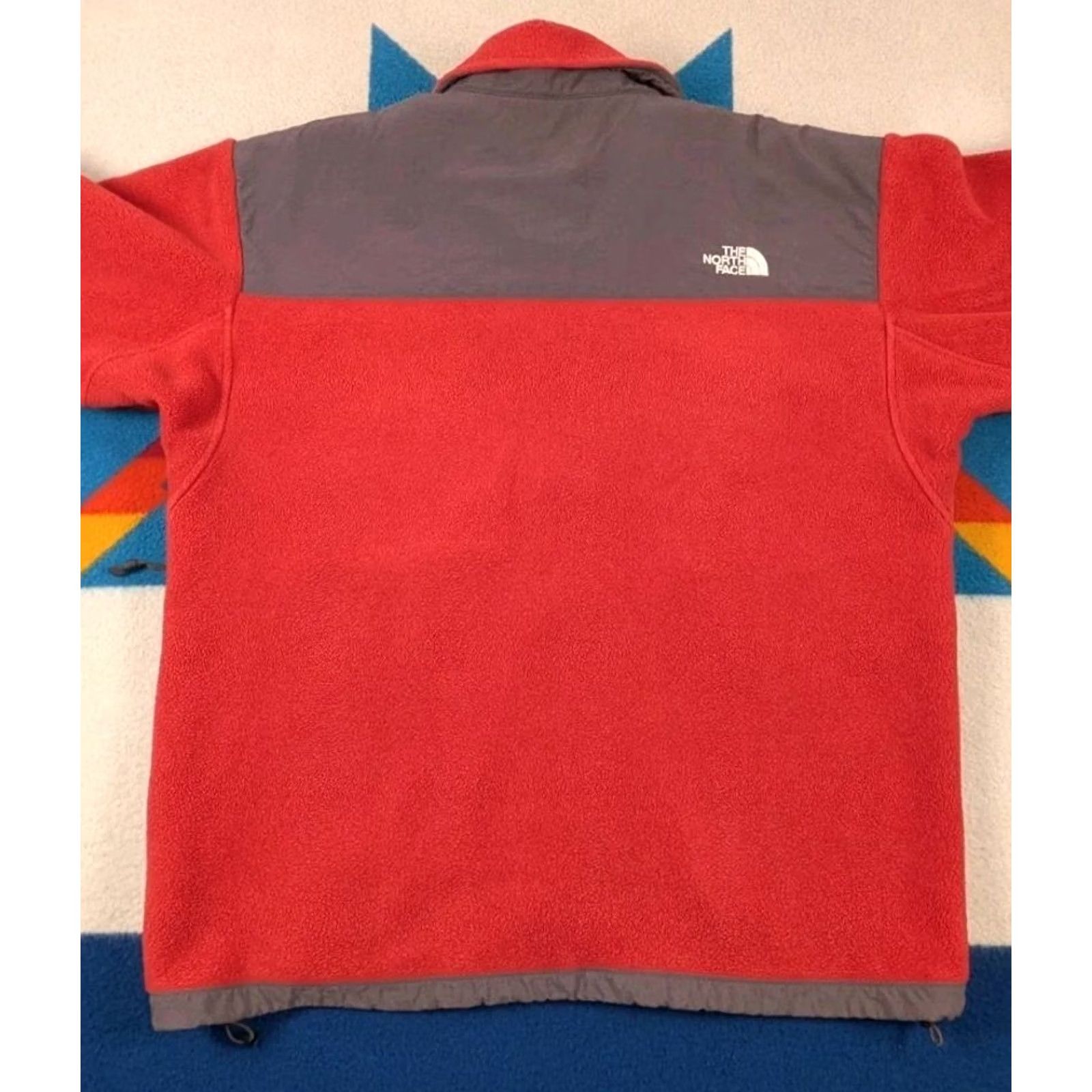 The North Face VINTAGE The North Face Denali Jacket Fleece Full Zip Red Gray L Mens 90s Outdoor Hiking Size US L / EU 52-54 / 3 - 5 Thumbnail