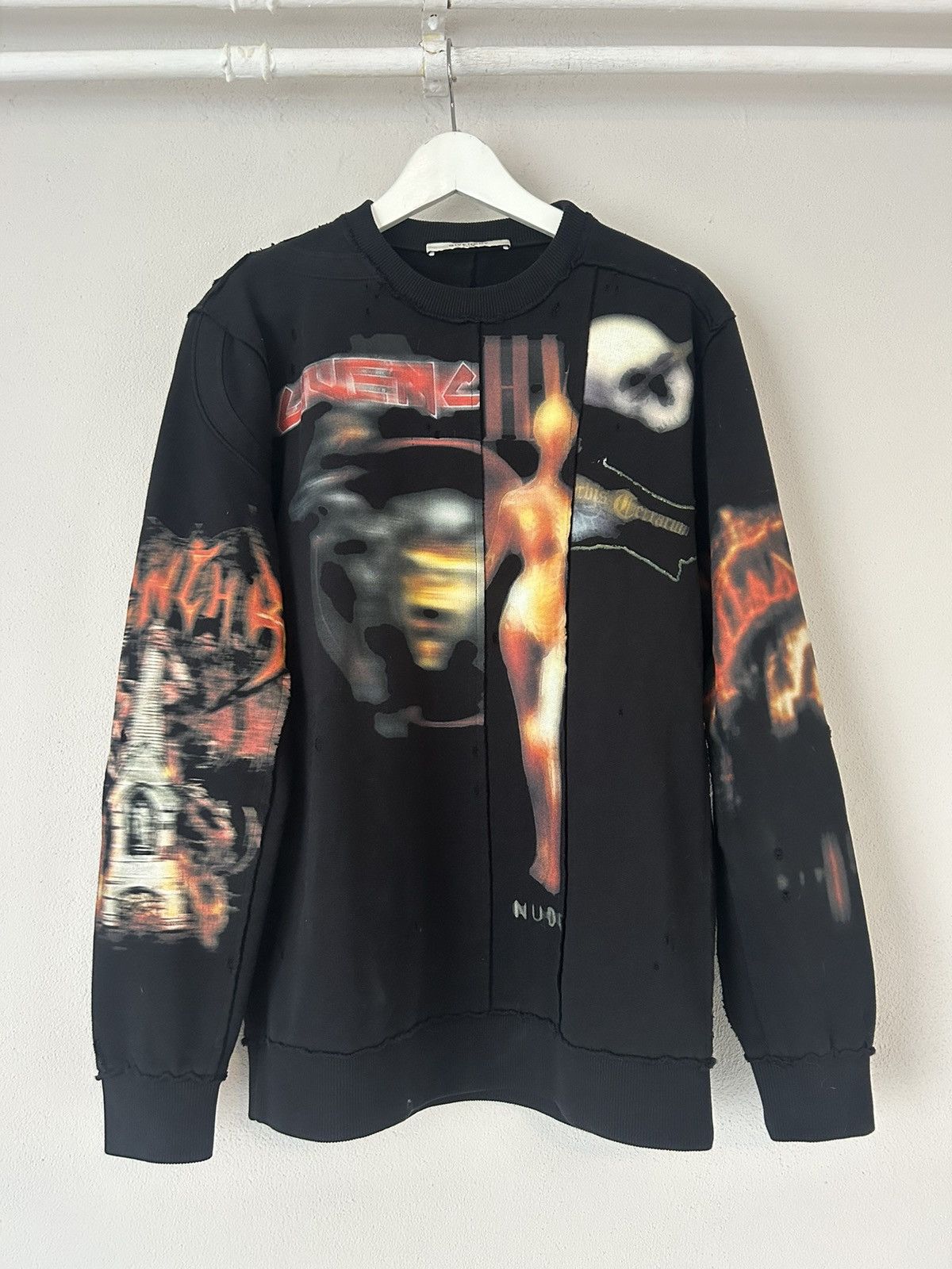 Givenchy RARE Underworld Death Psychedelic Silk Scarf Hoodie SS19 Grailed