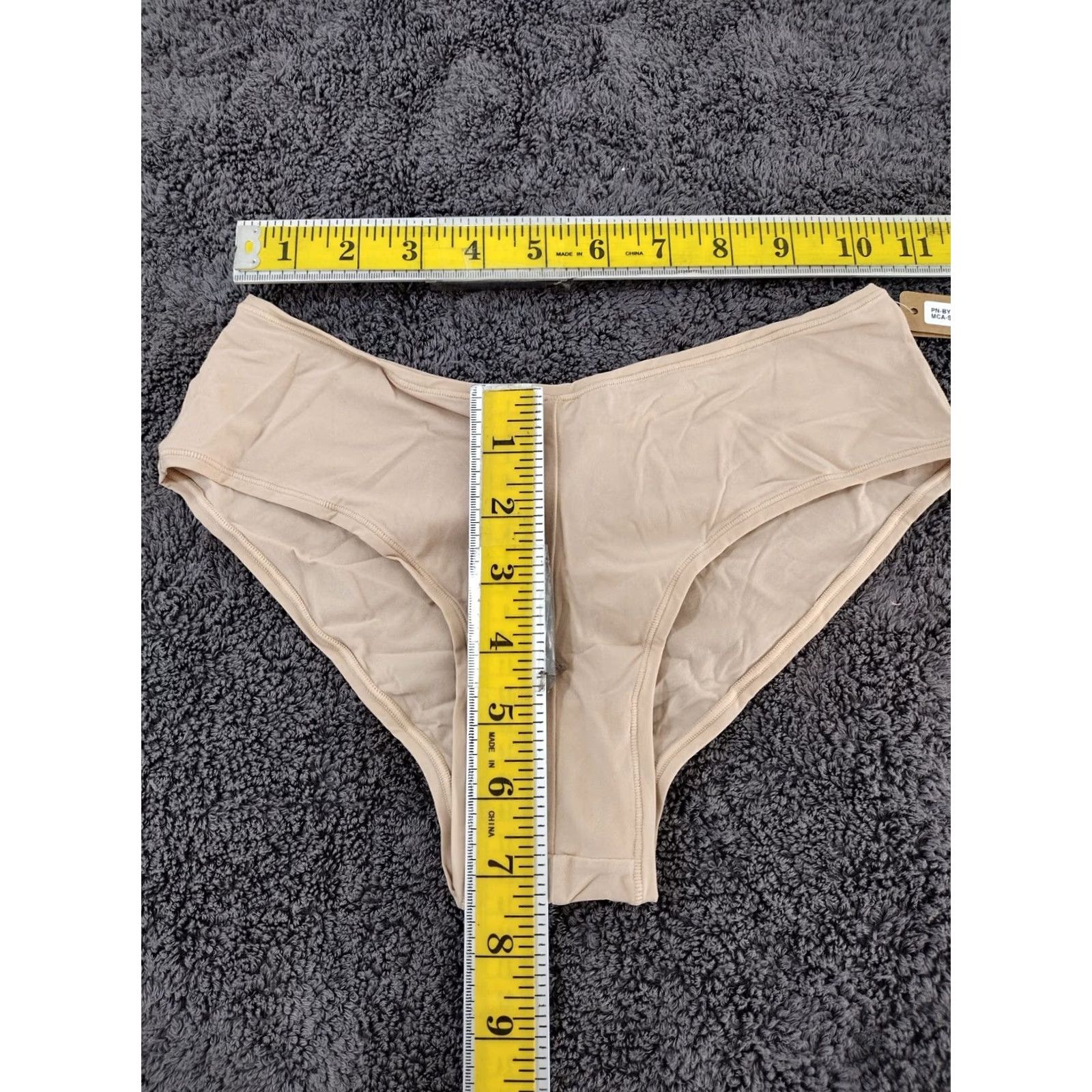 SKIMS SKIMS Women's Hipster Panties Mica S Vshape Mid Rise Buttocks Waist Opaque Lightweight Nylon Blend 1 Pack Size ONE SIZE - 3 Thumbnail