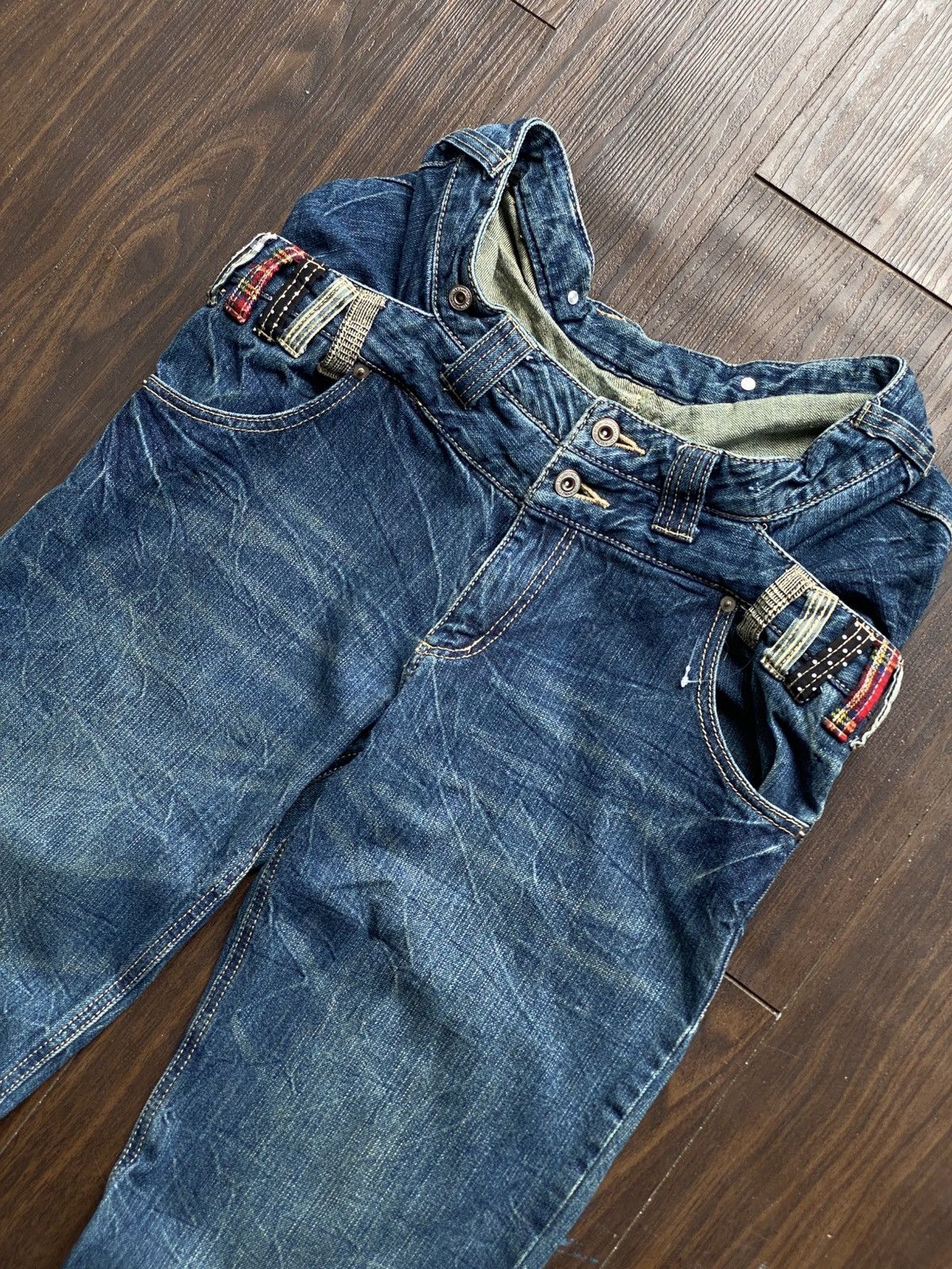 Japanese Brand JAPANESE BRAND DOUBLE WAIST WHISKER Size US 32 / EU 48 - 7 Thumbnail
