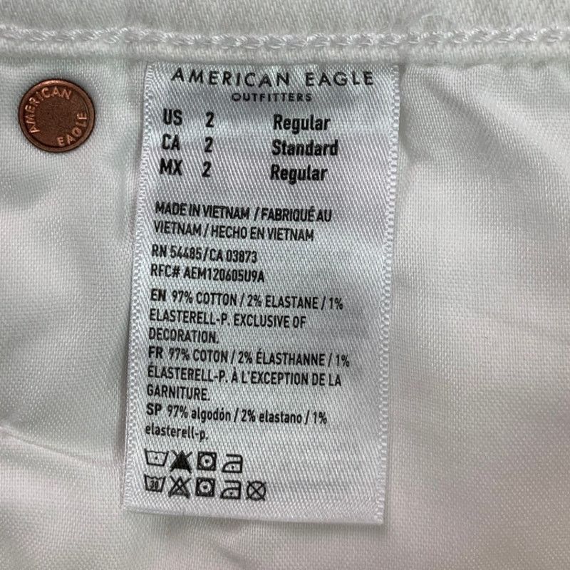 American Eagle Outfitters New AEO Women Size 2 Bermuda Stretch Denim High-Waisted Jort Size 26" / US 2 / IT 38 - 8 Thumbnail