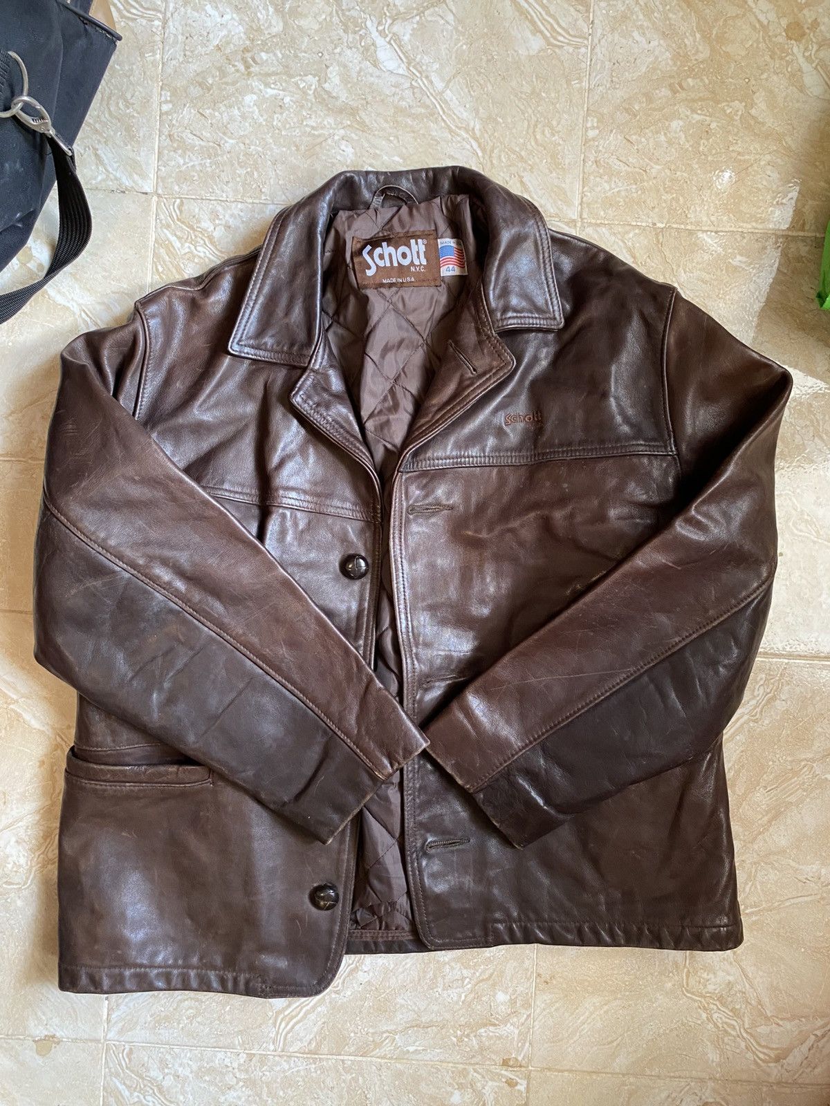 Schott Schott nyc leather jacket Size US M / EU 48-50 / 2 - 1 Thumbnail