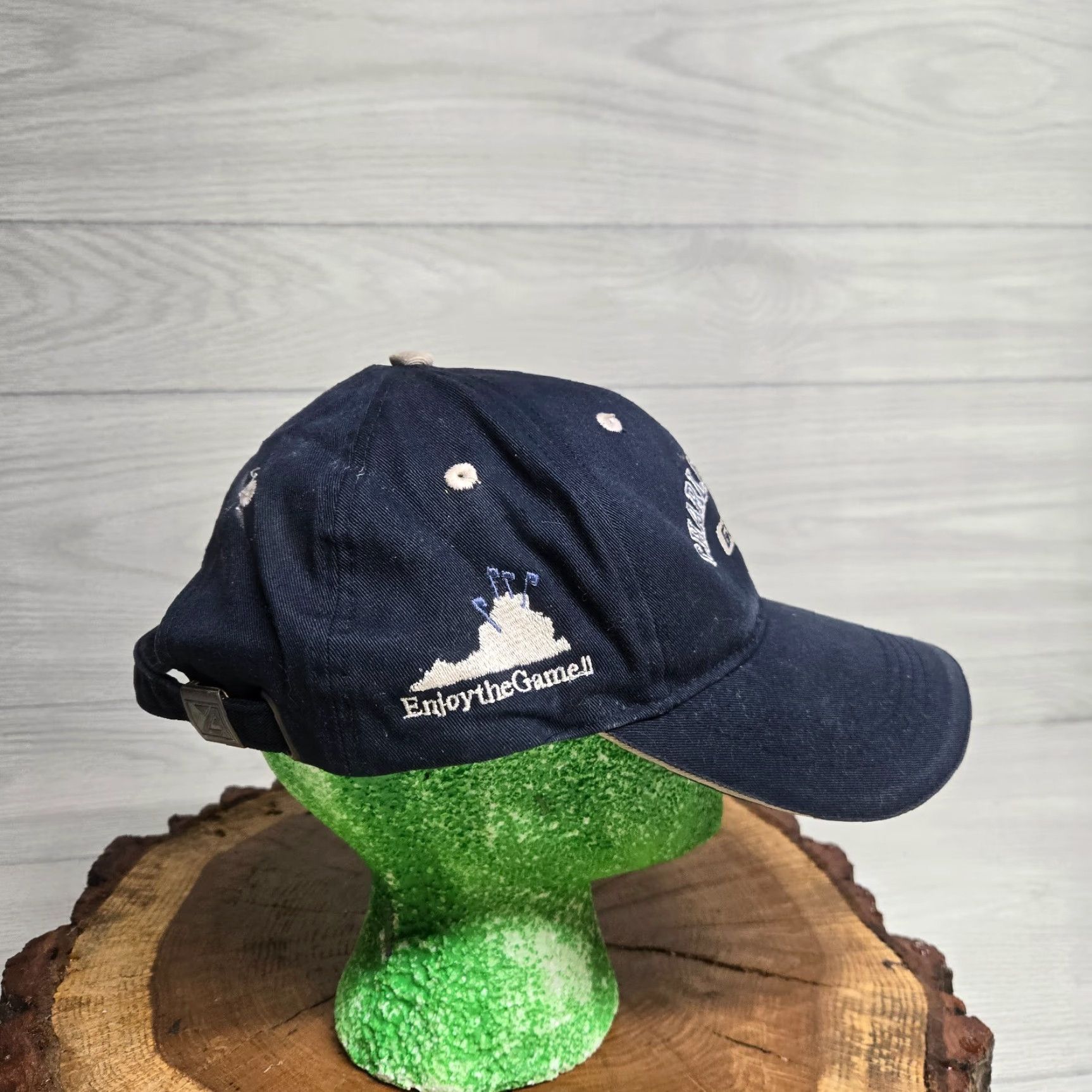 Vintage VINTAGE Charlottesville Hat Baseball Cap Cotton Blue One Size Men Adult Blue Trendy Cotton Baseball Cap Strapback Virginia VA Size ONE SIZE - 2 Thumbnail