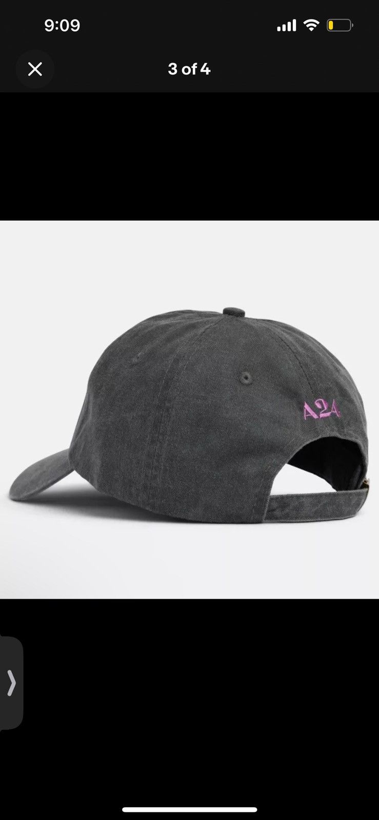 A24 I Saw The TV Glow The Pink Opaque Cap Ghost baseball hat A24 Size ONE SIZE - 3 Thumbnail