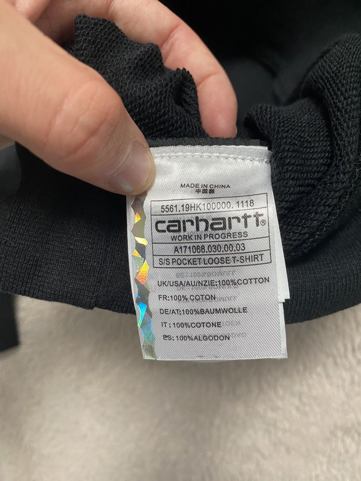 Carhartt Sweat à capuche Carhartt – Noir – Neuf avec étiquettes Size US M / EU 48-50 / 2 - 3 Thumbnail