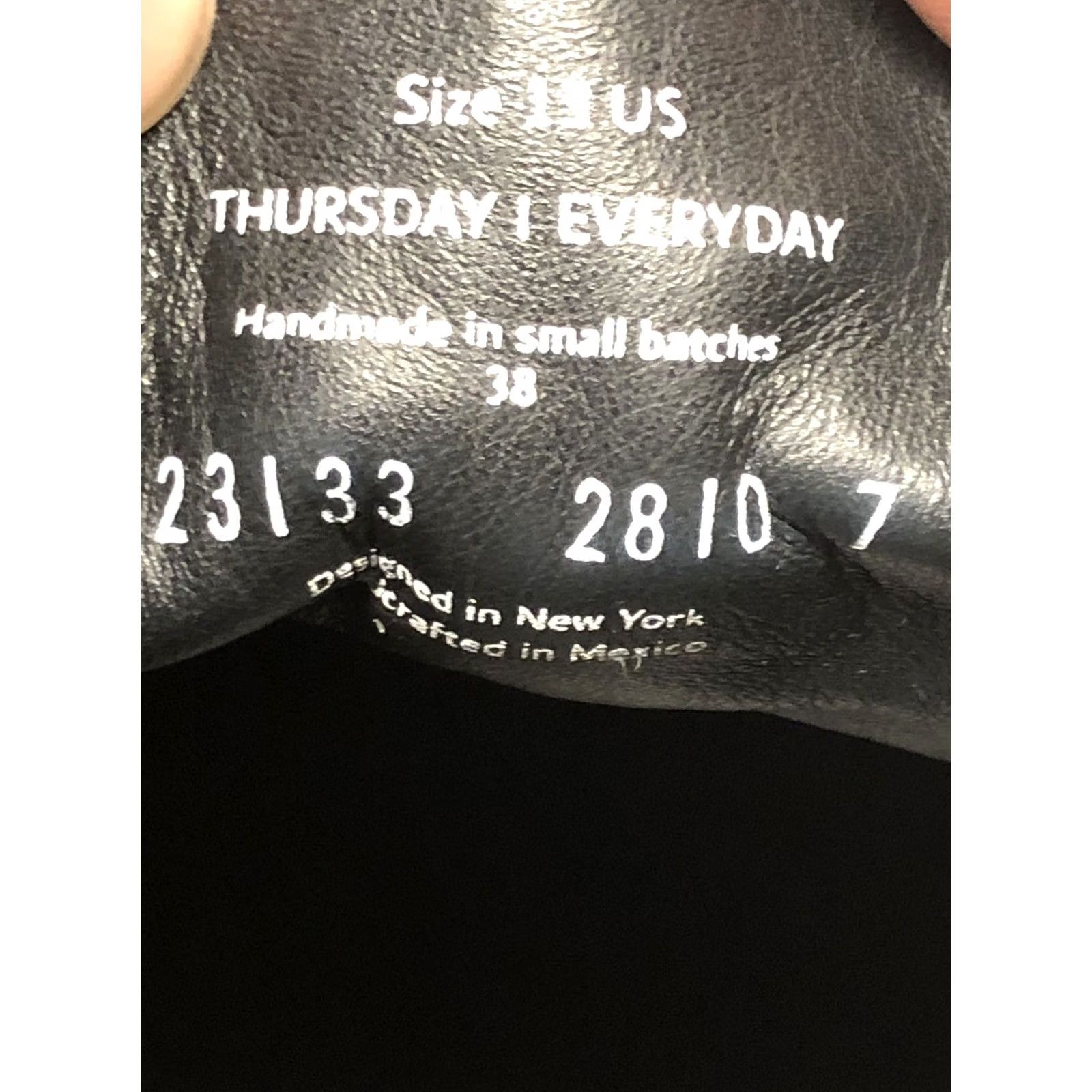 Thursday Boot Company Thursday Boot Co. Everyday Cap Toe Leather Ankle Boots Black Mens 13 Size ONE SIZE - 6 Thumbnail