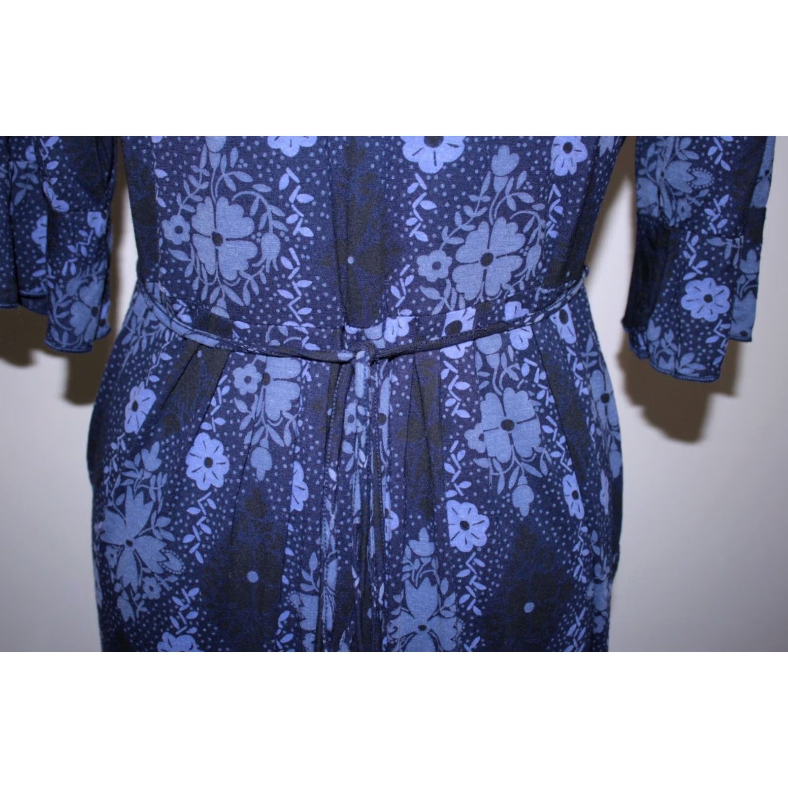 Vintage Gudrun Sjoden Womens Blue Midi Dress M Size M / US 6-8 / IT 42-44 - 5 Thumbnail