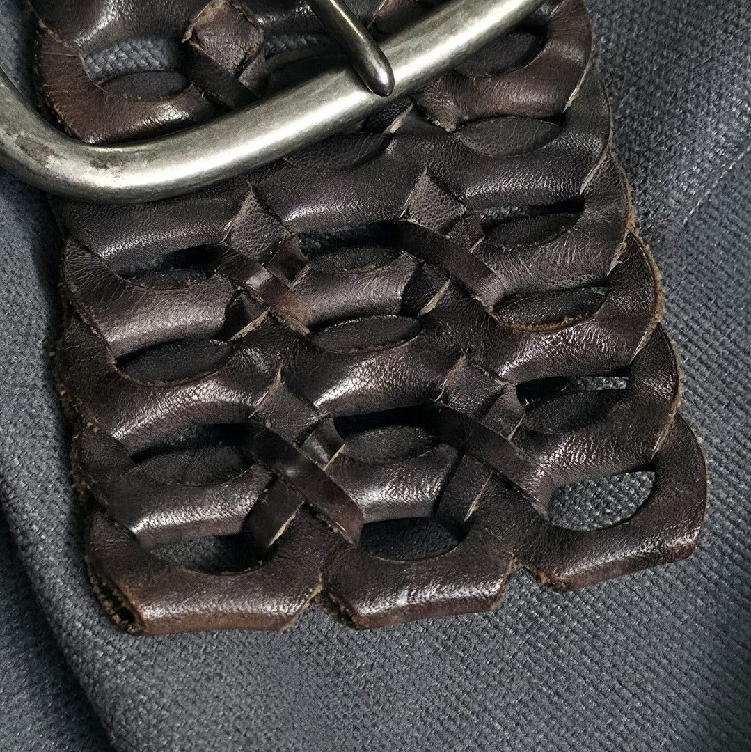 Other Sandwich Genuine Leather Woven Braided Belt Dark Brown Size ONE SIZE - 7 Thumbnail