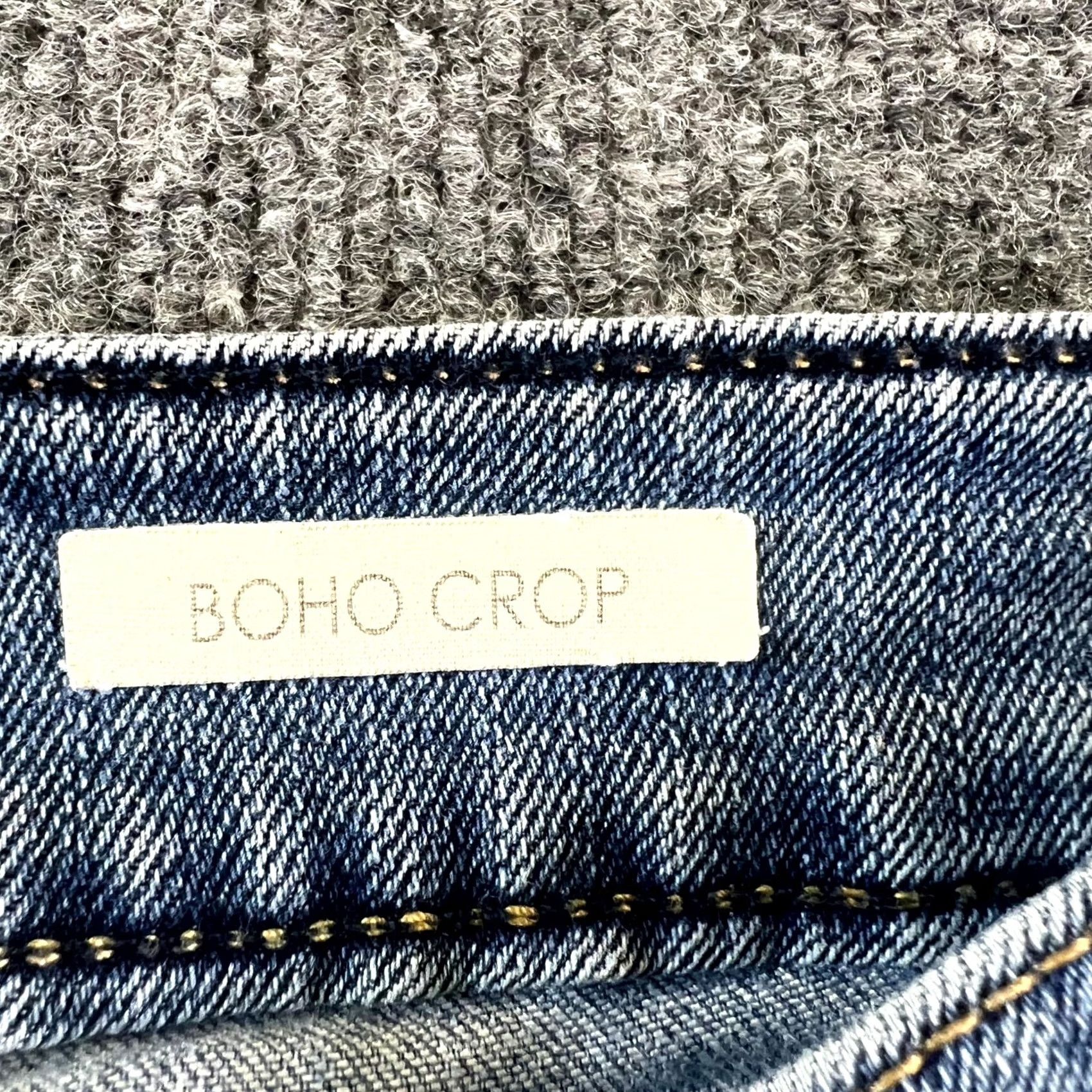Vintage Vintage America Blues Boho Cropped Jeans Women 4 Blue Denim Stretch Size 27" / US 4 / IT 40 - 6 Thumbnail