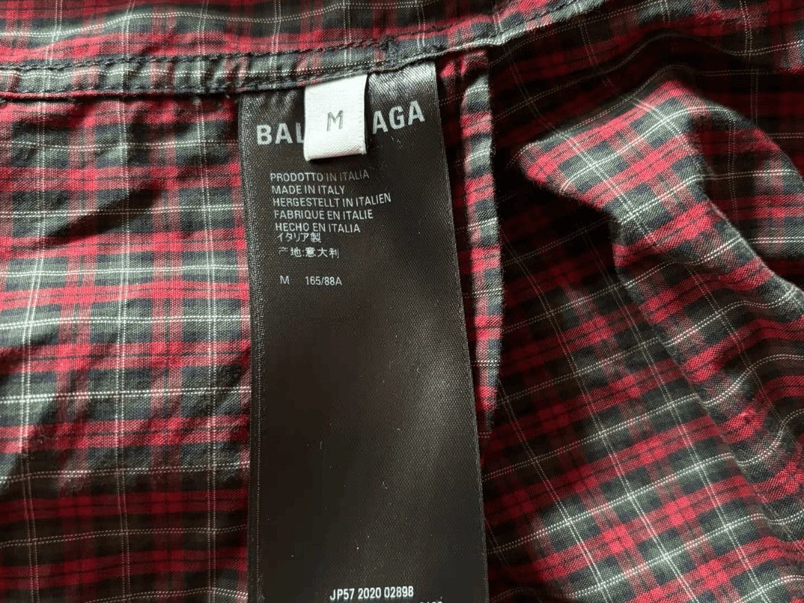 Balenciaga Balenciaga Balenciaga 21SS Oversized Plaid Work Shirt-2506 Size US M / EU 48-50 / 2 - 4 Thumbnail