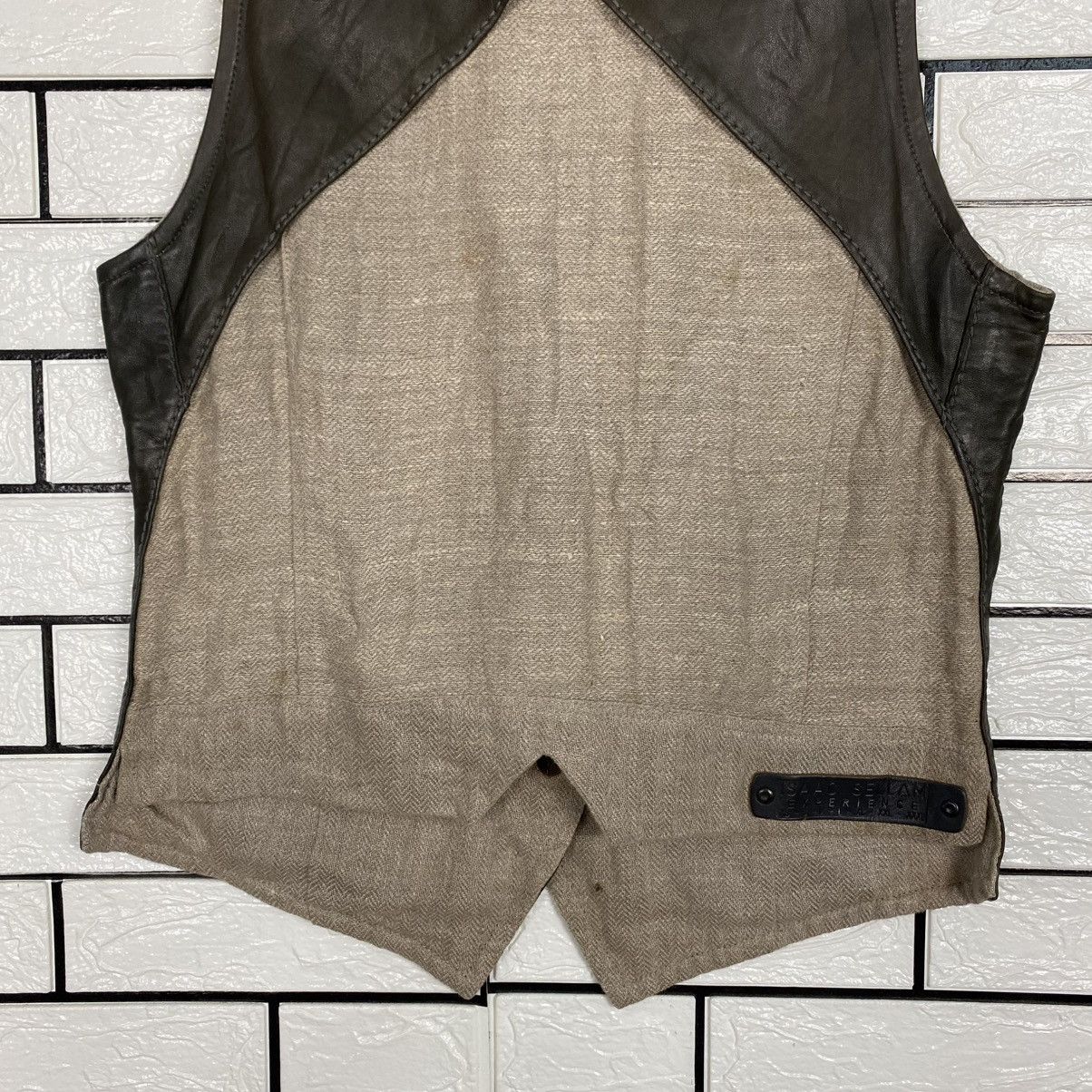 Isaac Sellam Experience 🔥RARE🔥Vintage Reversible Leather Vest Jacket Isaac Sellam Size US M / EU 48-50 / 2 - 10 Thumbnail